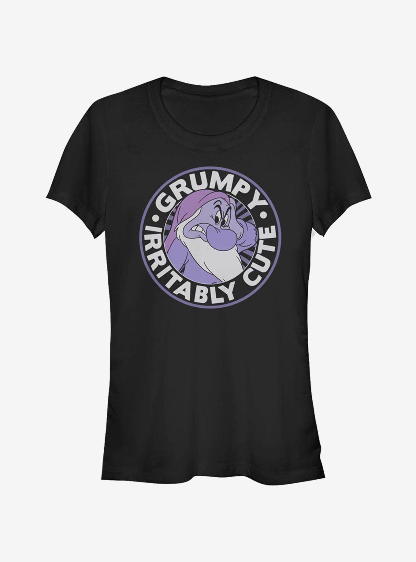 Disney Snow White About Grumpy Round Girls T-Shirt | Trending Graphic Tee For Fans