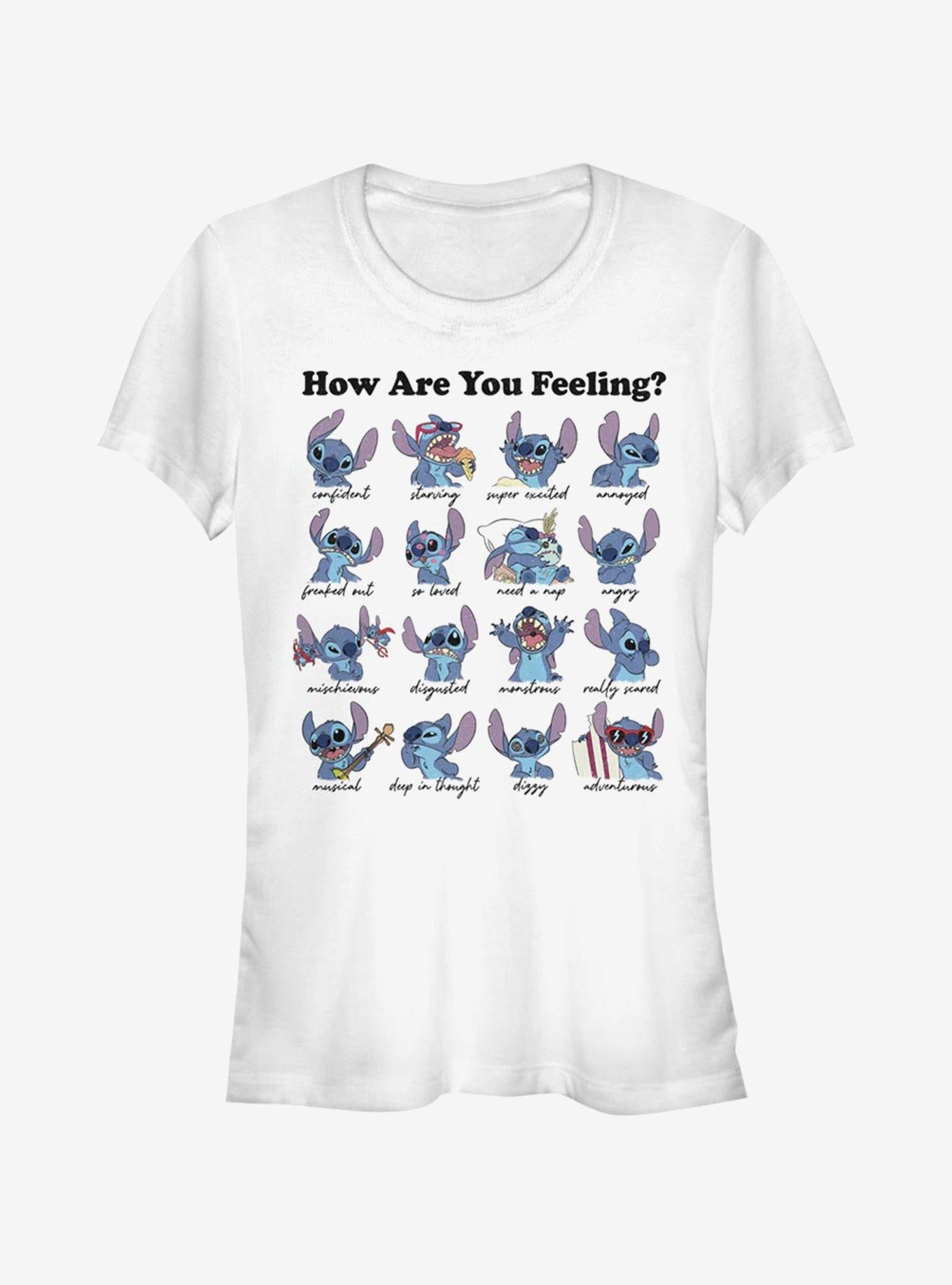 Disney Lilo & Stitch Stitch Moods Girls T-Shirt | Trending Graphic Tee For Fans