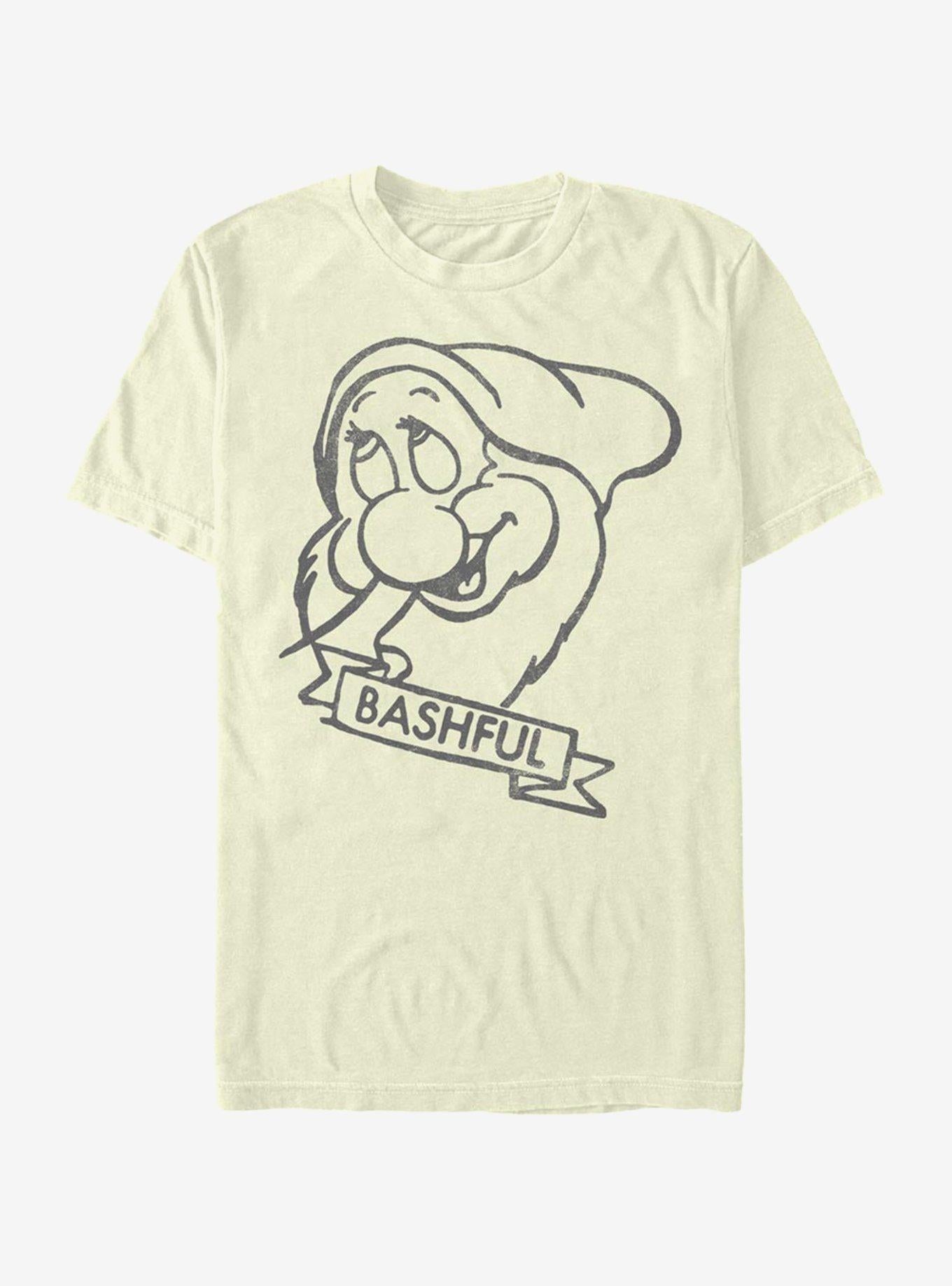 Disney Snow White And The Seven Dwarfs Bashful T-Shirt | Trending Graphic Tee For Fans