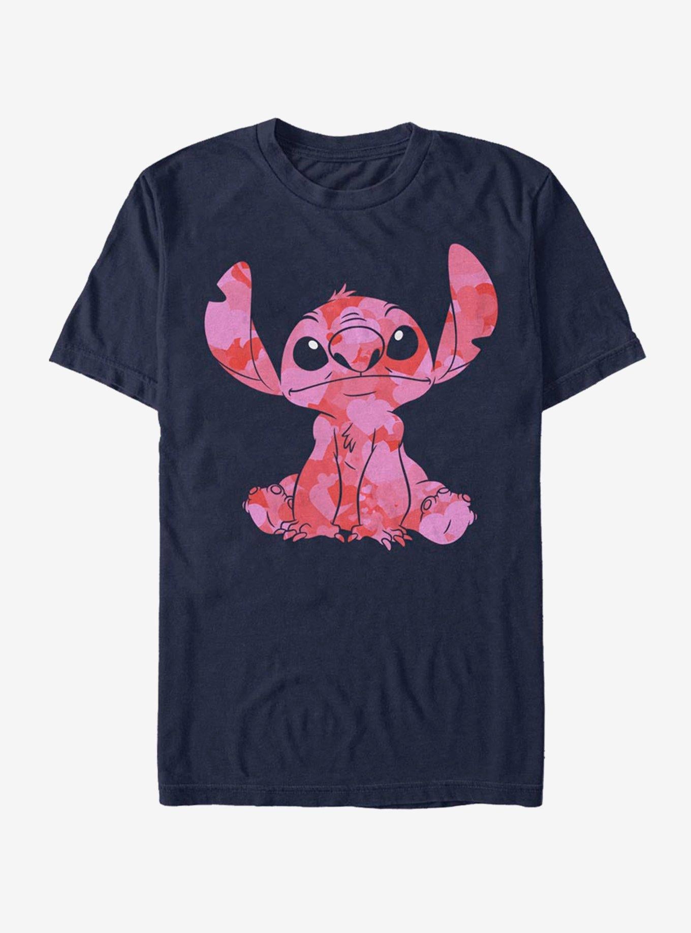 Disney Lilo & Stitch Stitch Heart Fill T-Shirt | Trending Graphic Tee For Fans