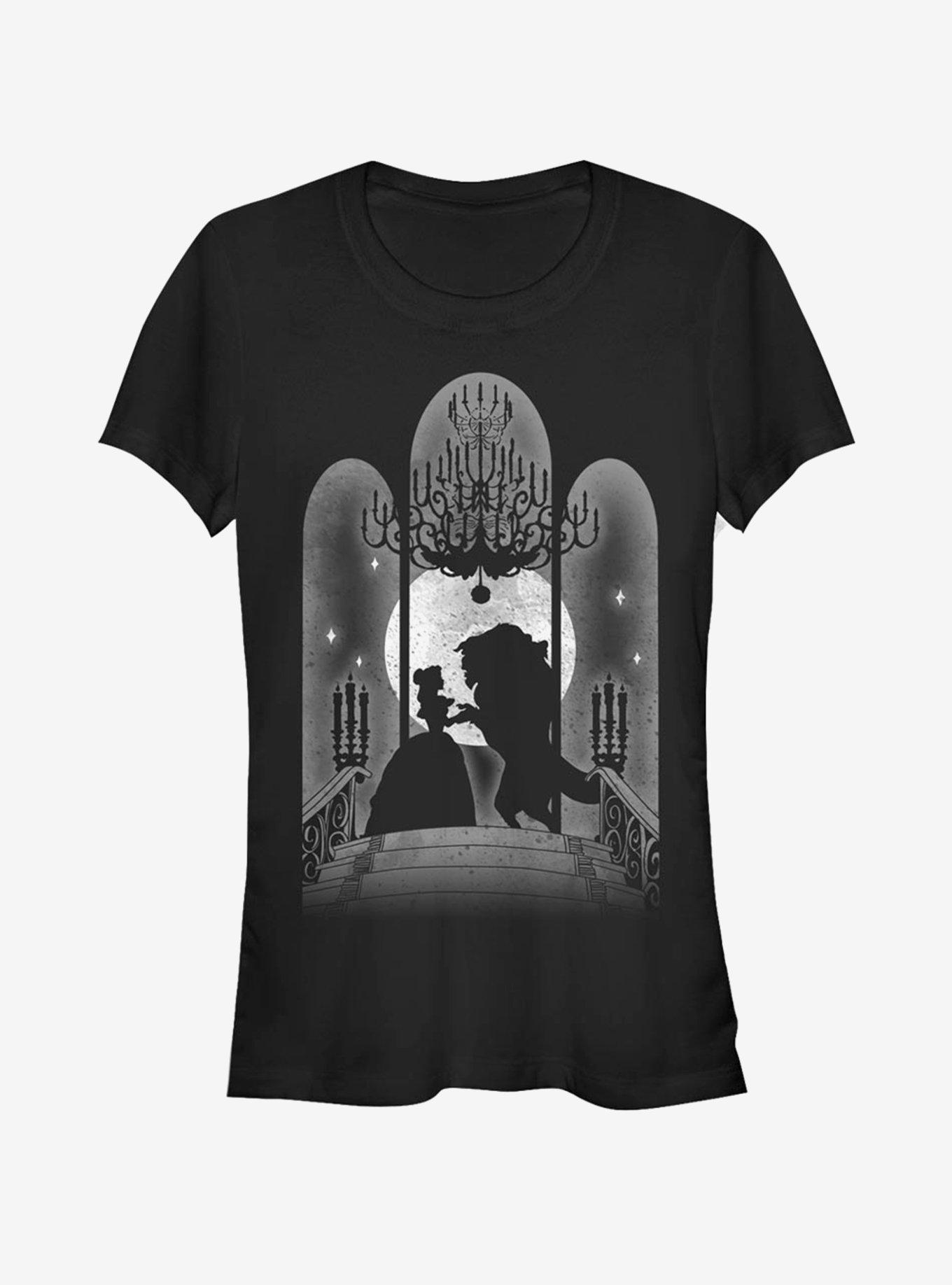 Disney Beauty And The Beast Ballroom Window Girls T-Shirt | Trending Graphic Tee For Fans