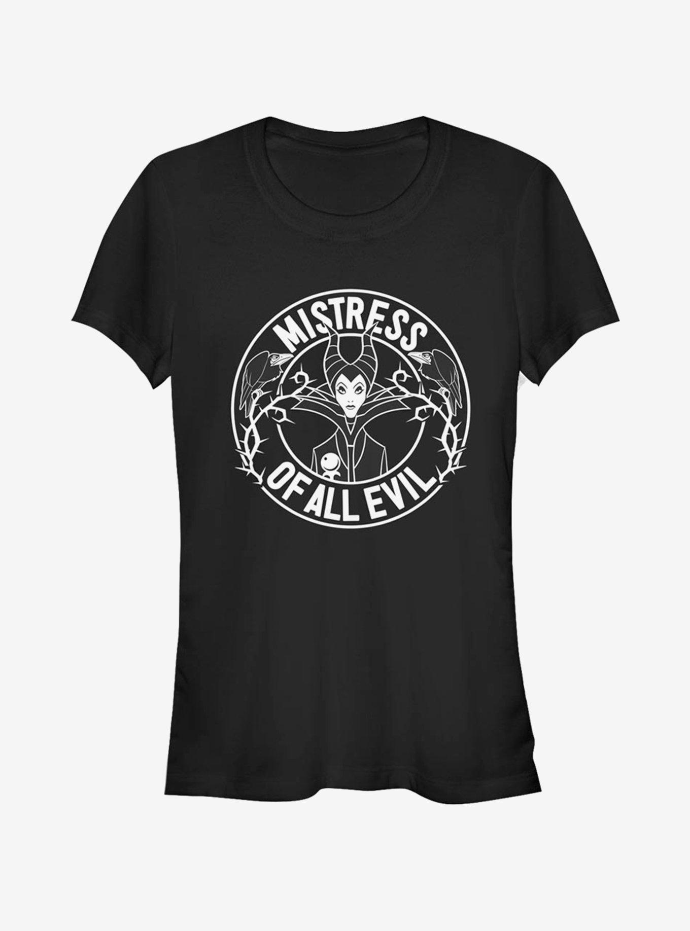 Disney Sleeping Beauty Maleficent Mistress Of Evil Stamp Girls T-Shirt | Trending Graphic Tee For Fans