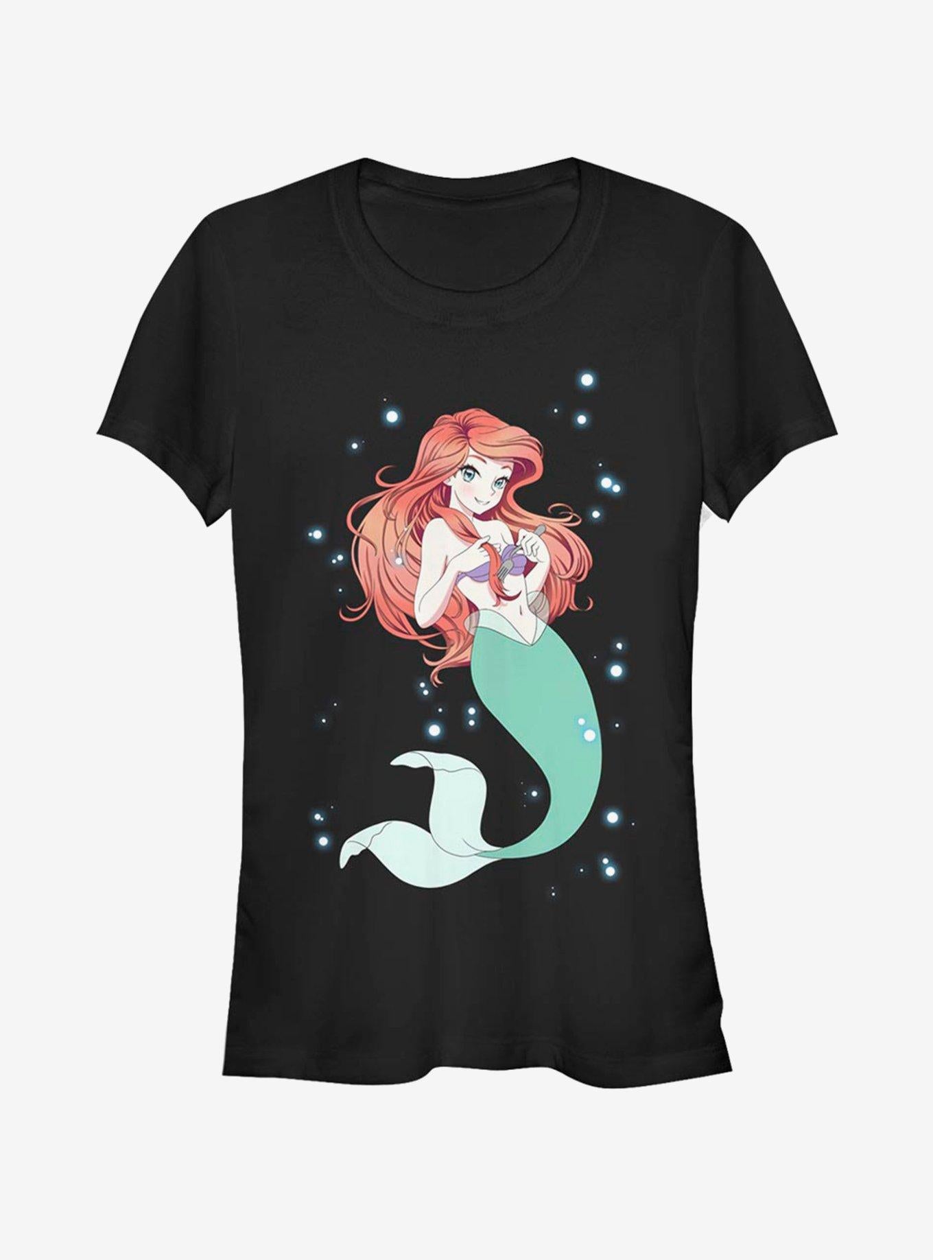 Disney The Little Mermaid Anime Ariel Girls T-Shirt | Trending Graphic Tee For Fans