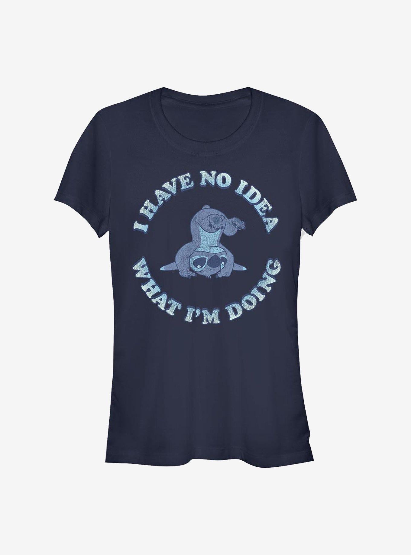 Disney Lilo & Stitch No Idea Girls T-Shirt | Trending Graphic Tee For Fans