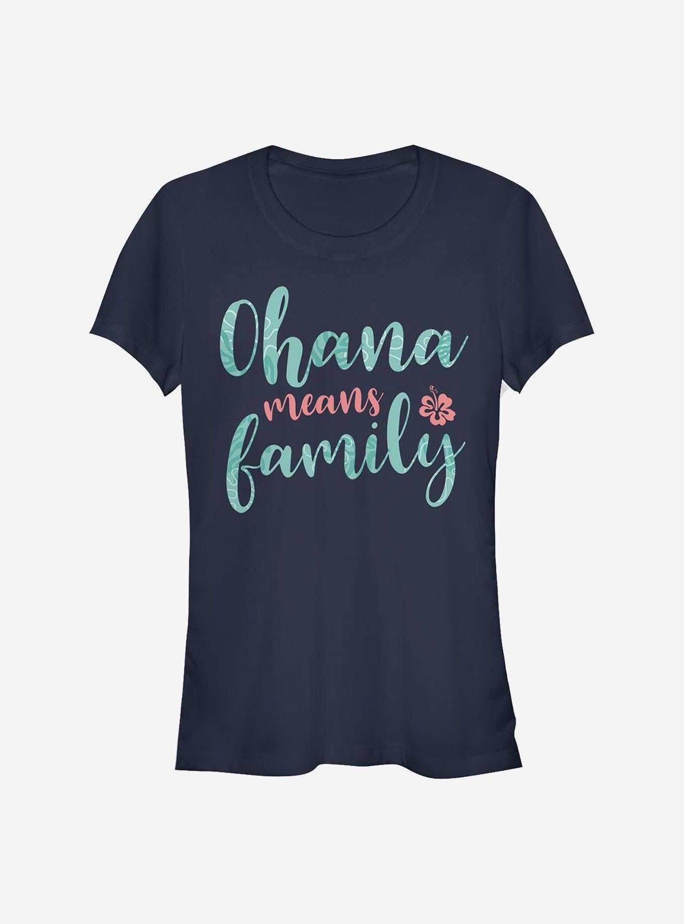 Disney Lilo & Stitch Ohana Script Girls T-Shirt | Trending Graphic Tee For Fans