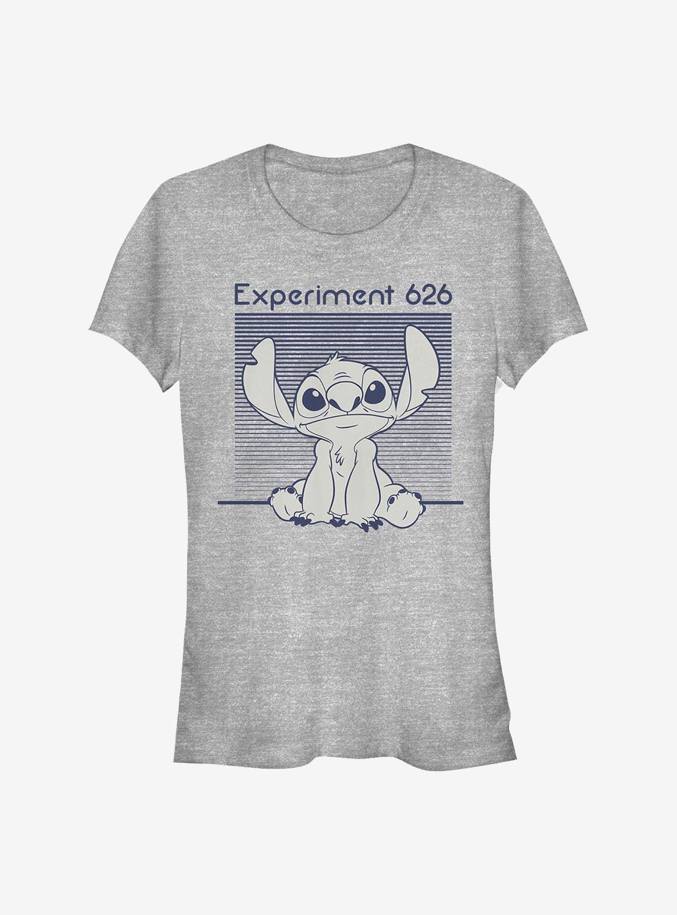 Disney Lilo & Stitch Experiment 262 Monochromatic Navy Girls T-Shirt | Trending Graphic Tee For Fans