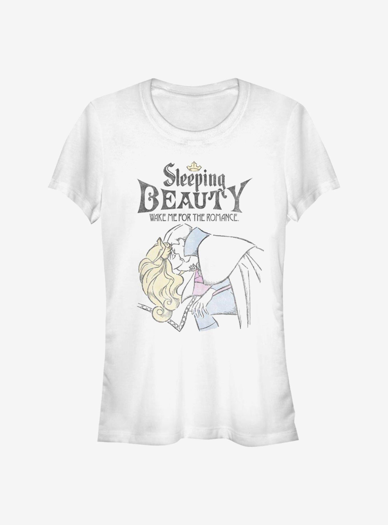 Disney Sleeping Beauty Aurora & Phillip Wake Me For The Romance Girls T-Shirt | Trending Graphic Tee For Fans