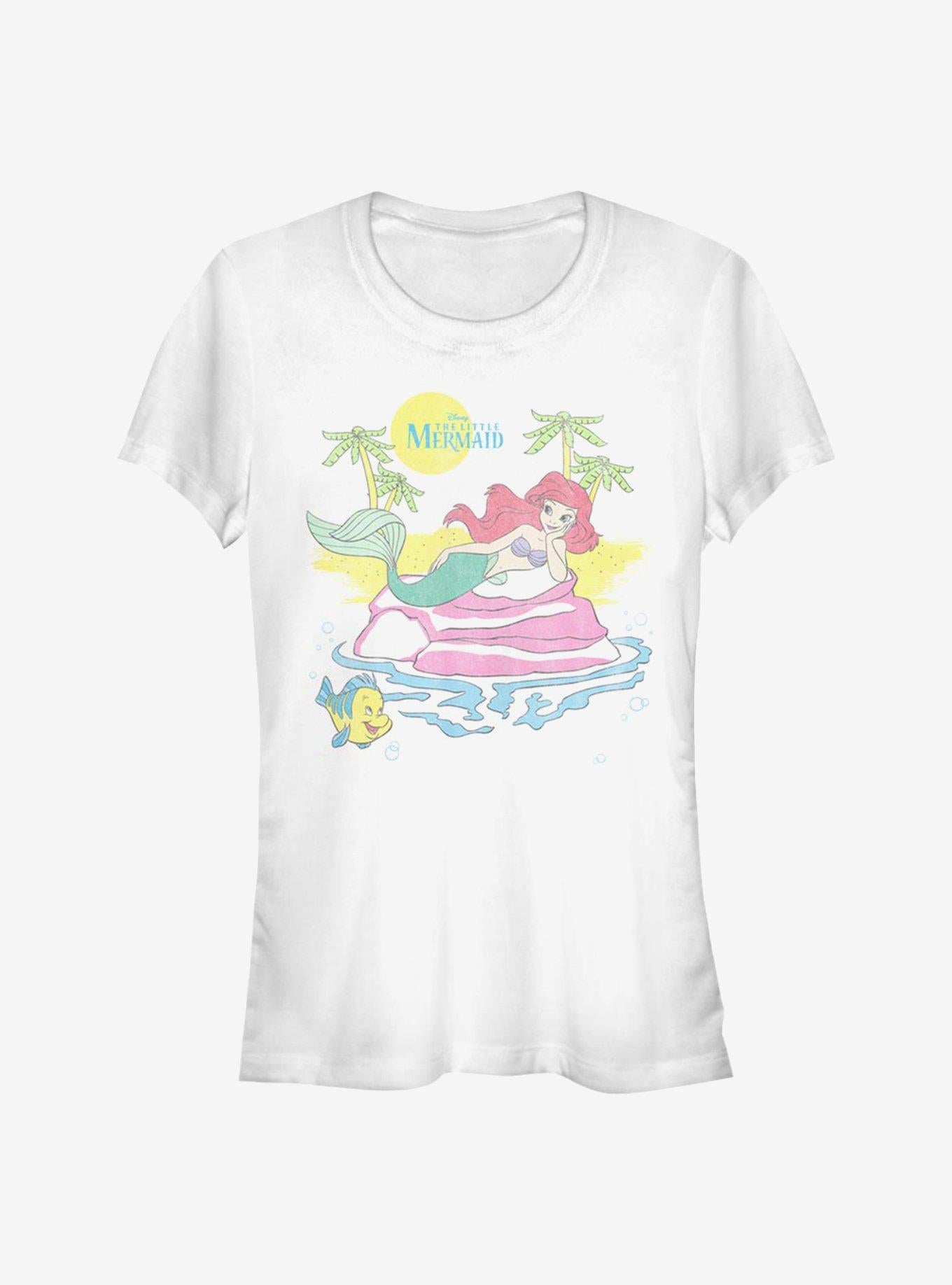 Disney The Little Mermaid Beach Ariel Girls T-Shirt | Trending Graphic Tee For Fans