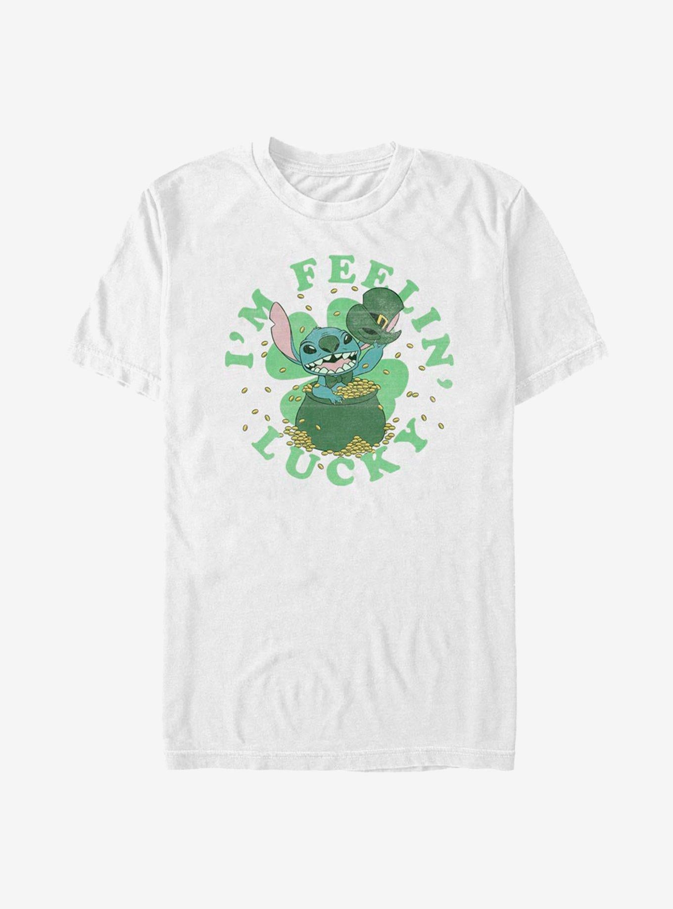 Disney Lilo & Stitch I'm Feelin Lucky T-Shirt | Trending Graphic Tee For Fans