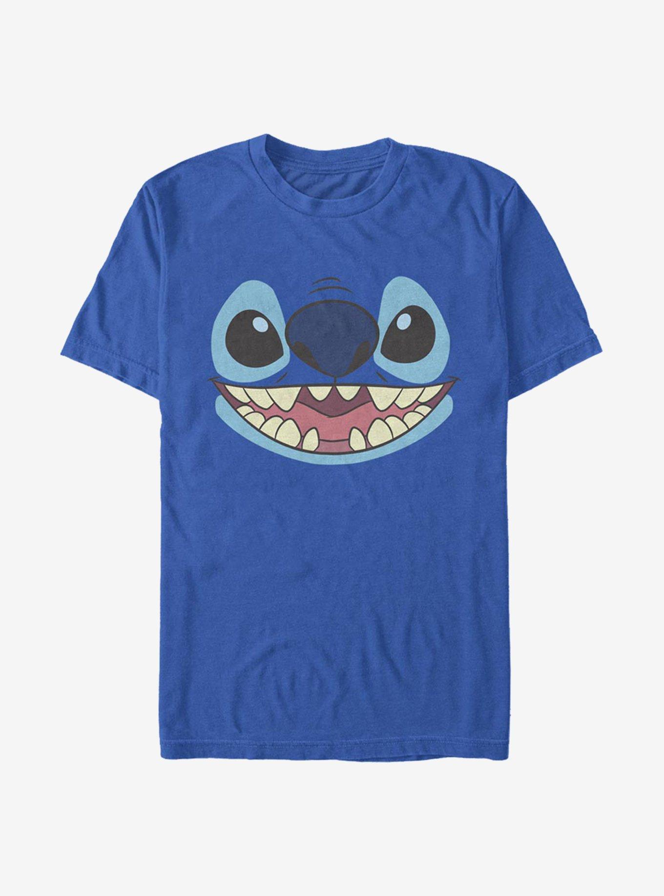 Disney Lilo & Stitch Face Large T-Shirt | Trending Graphic Tee For Fans