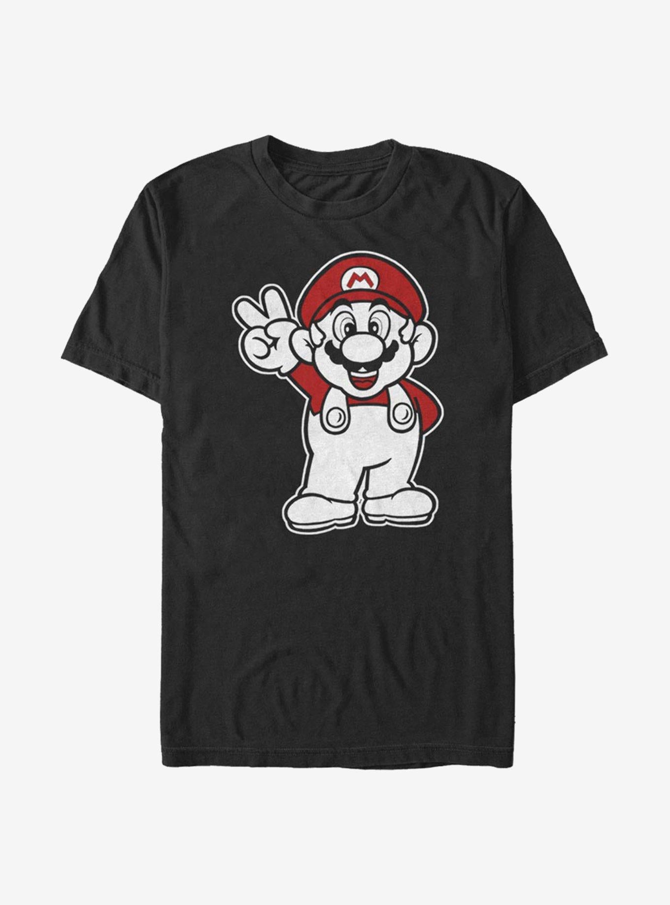 Super Mario Peace T-Shirt | Trending Graphic Tee For Fans