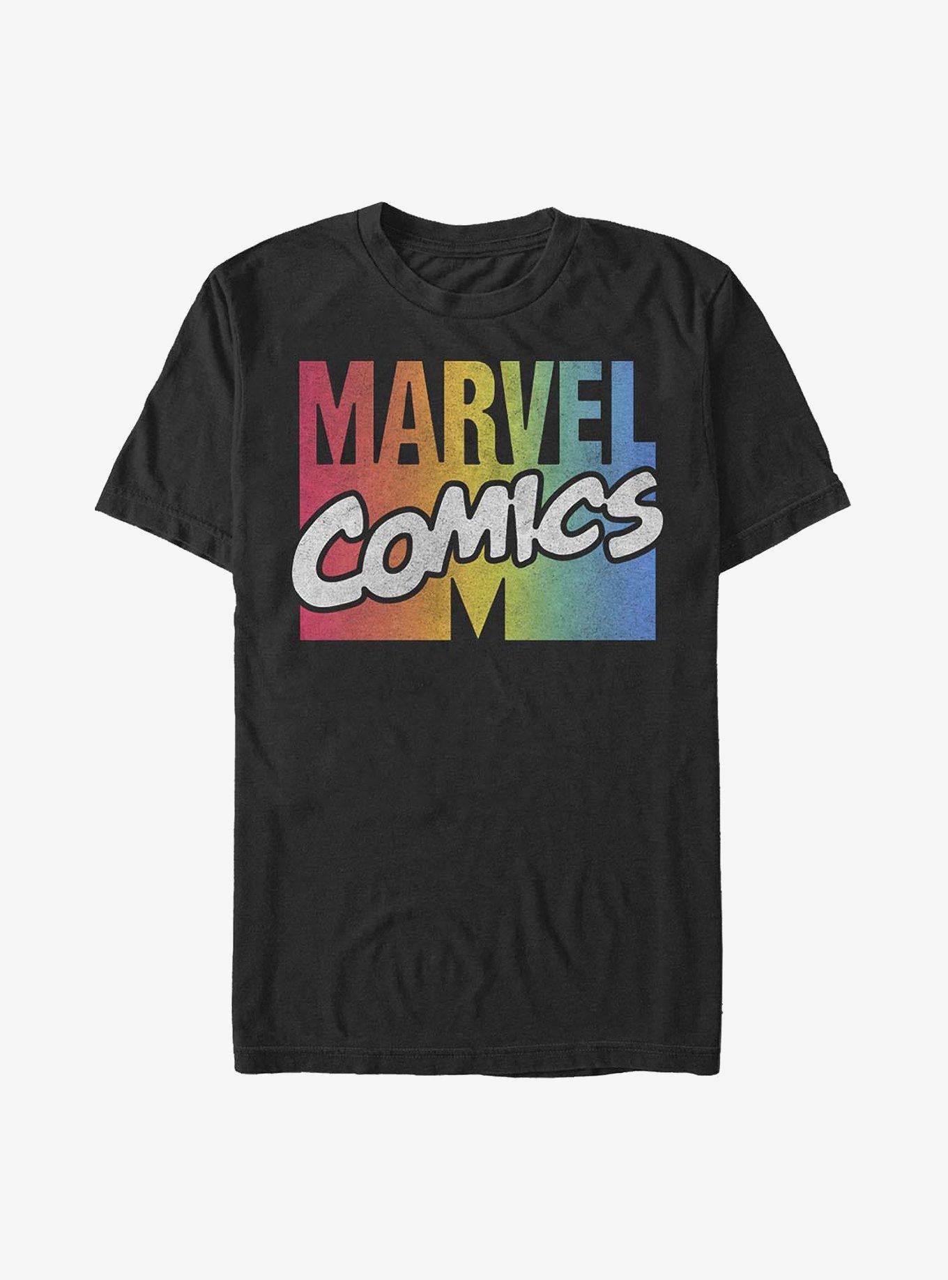 Marvel Comics Spectrum Logo T-Shirt | Trending Graphic Tee For Fans