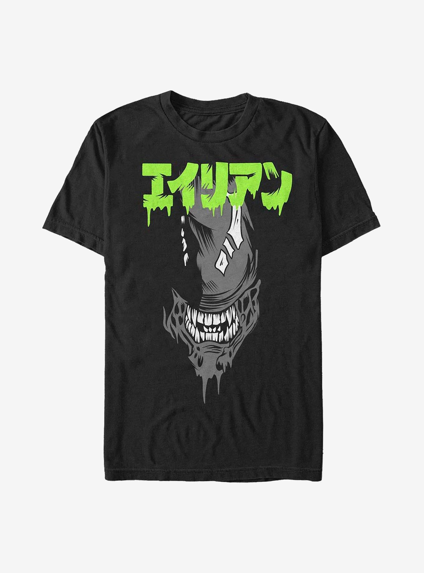 Alien Big Face Japanese T-Shirt | Trending Graphic Tee For Fans