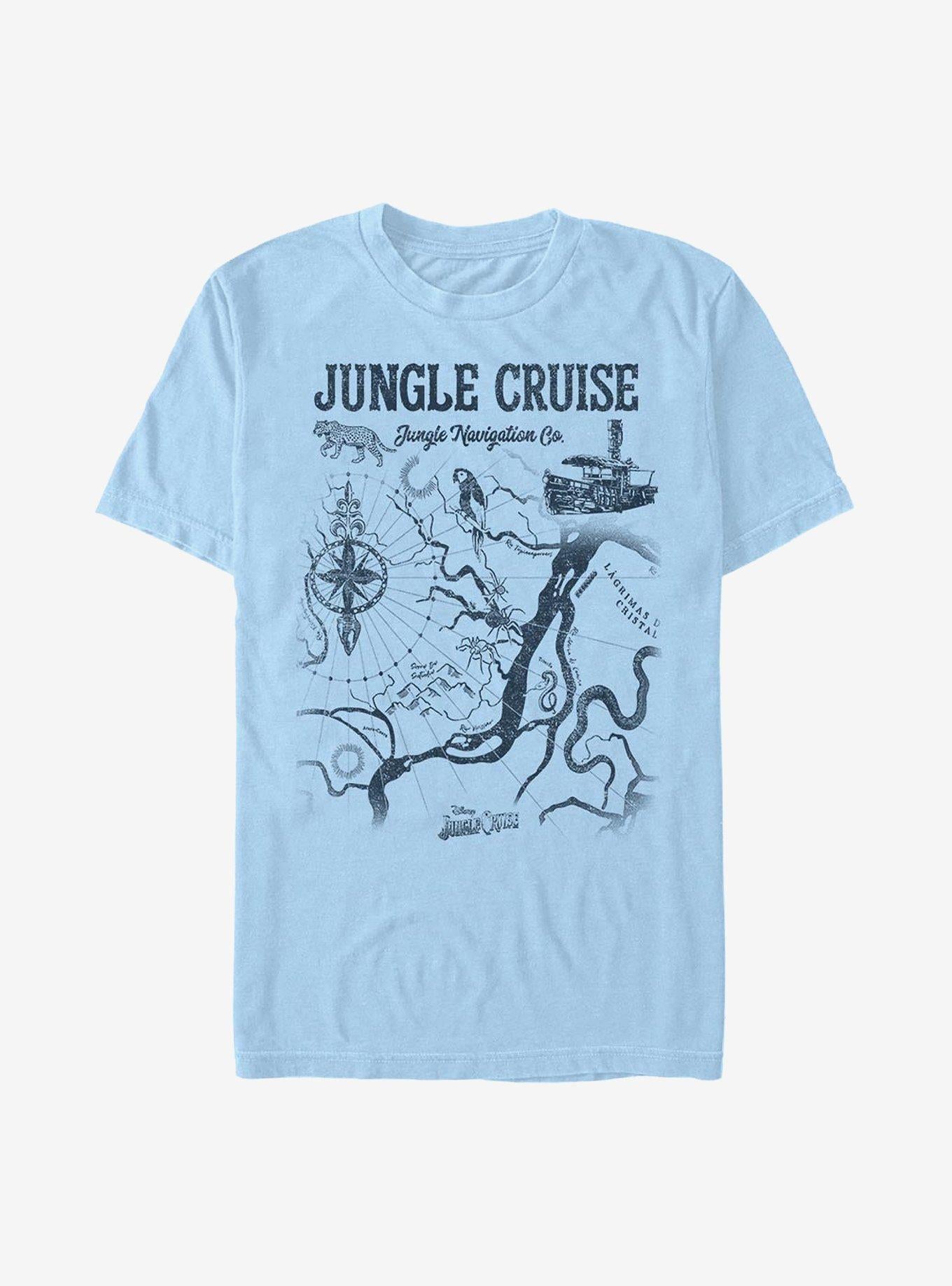 Disney Jungle Cruise Jungle Map T-Shirt | Trending Graphic Tee For Fans