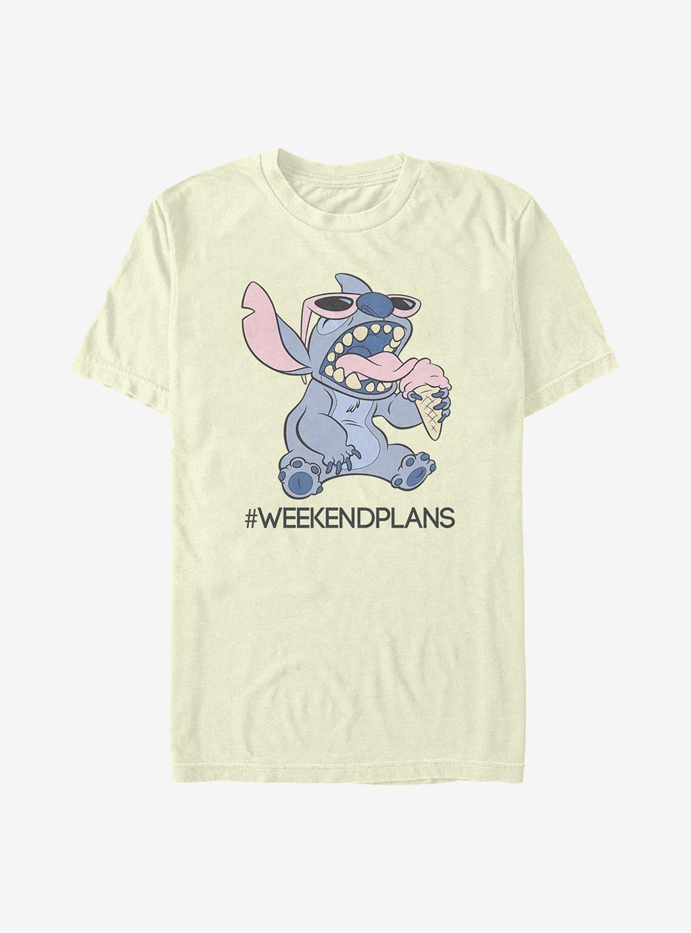 Disney Lilo & Stitch Weekend Plans T-Shirt | Trending Graphic Tee For Fans