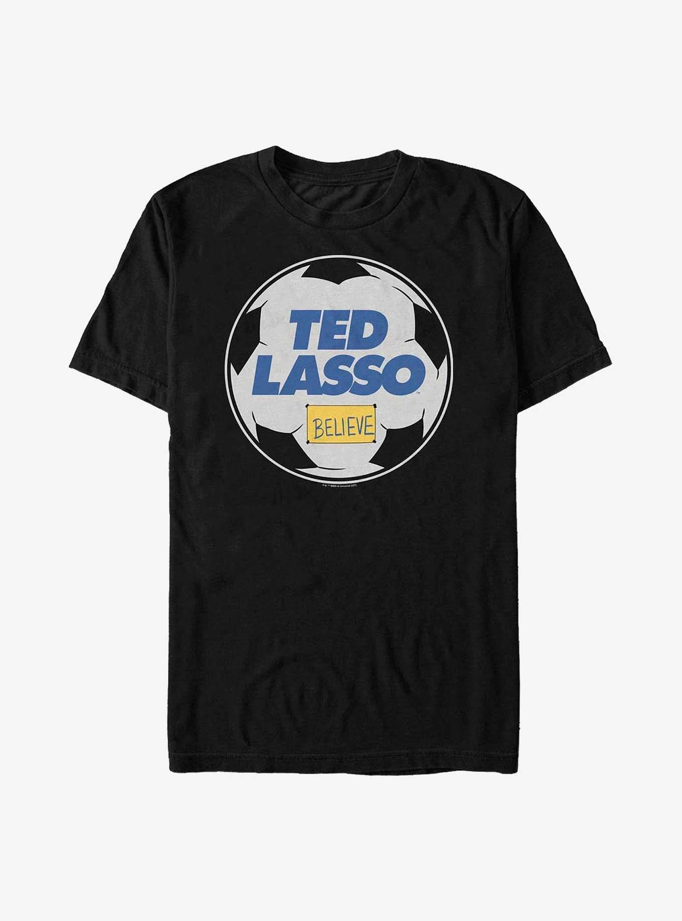 Ted Lasso Believe Soccer Ball T-Shirt | Trending Graphic Tee For Fans
