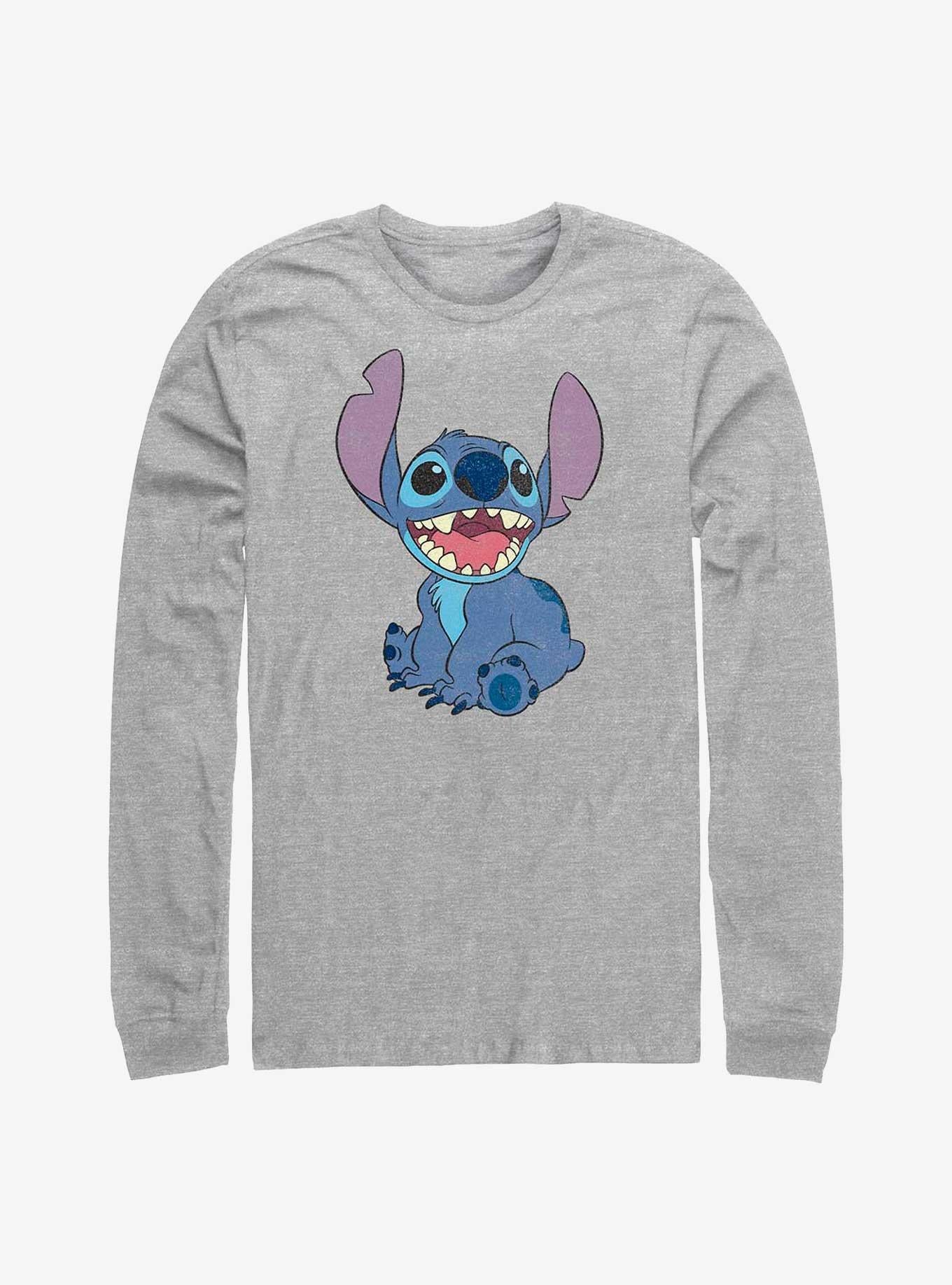 Disney Lilo & Stitch Happy Stitch Long-Sleeve T-Shirt | Trending Graphic Tee For Fans