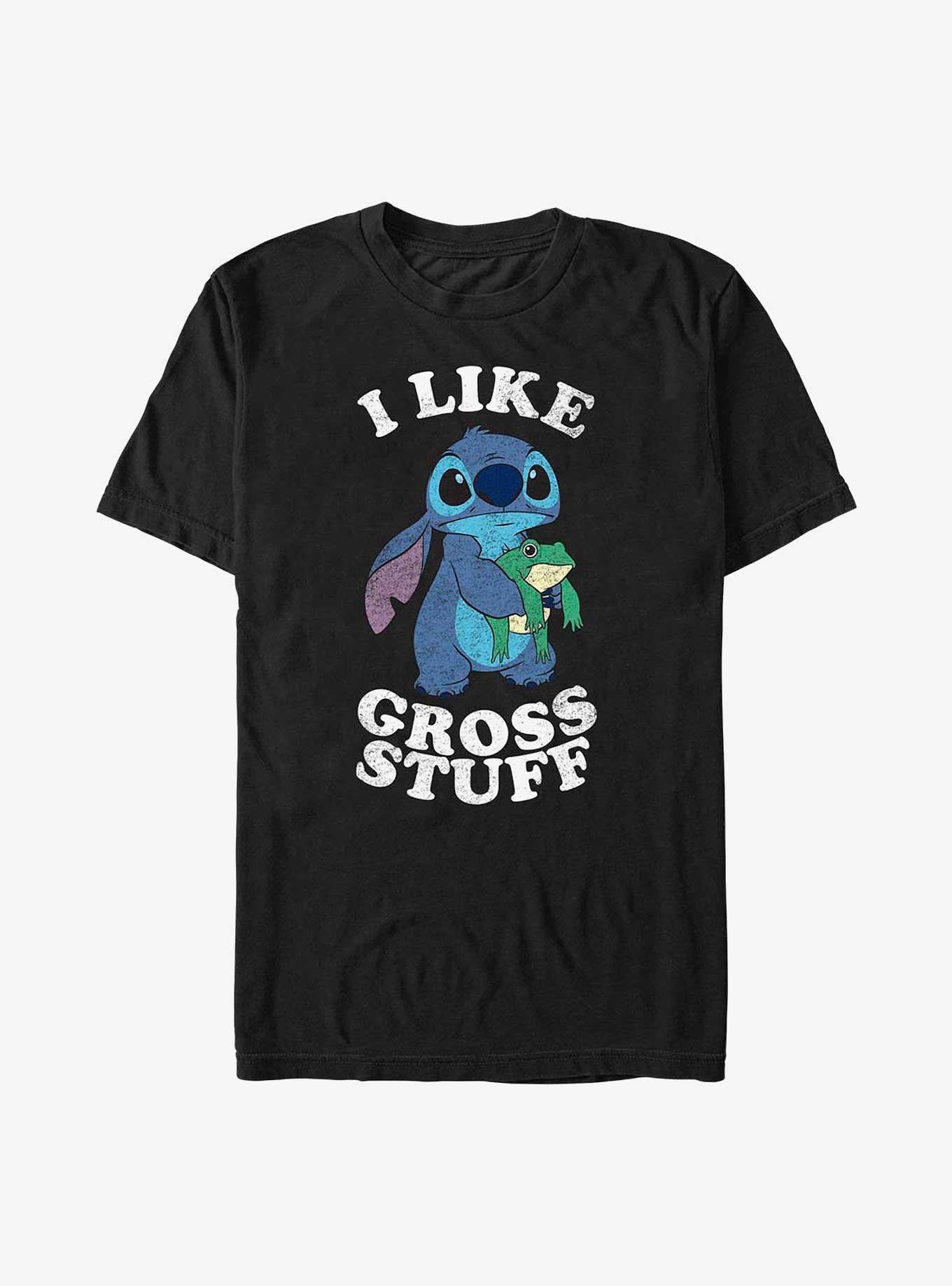 Disney Lilo & Stitch I Like Gross Stuff Stitch T-Shirt | Trending Graphic Tee For Fans