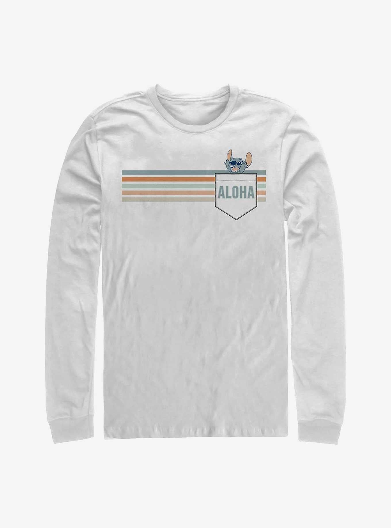 Disney Lilo & Stitch Aloha Badge Long-Sleeve T-Shirt | Trending Graphic Tee For Fans