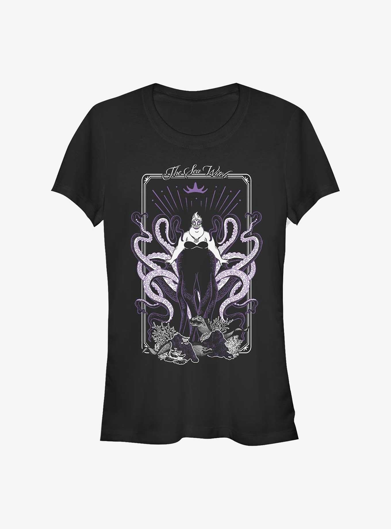 Disney The Little Mermaid Tough Witch Tarot Girls T-Shirt | Trending Graphic Tee For Fans
