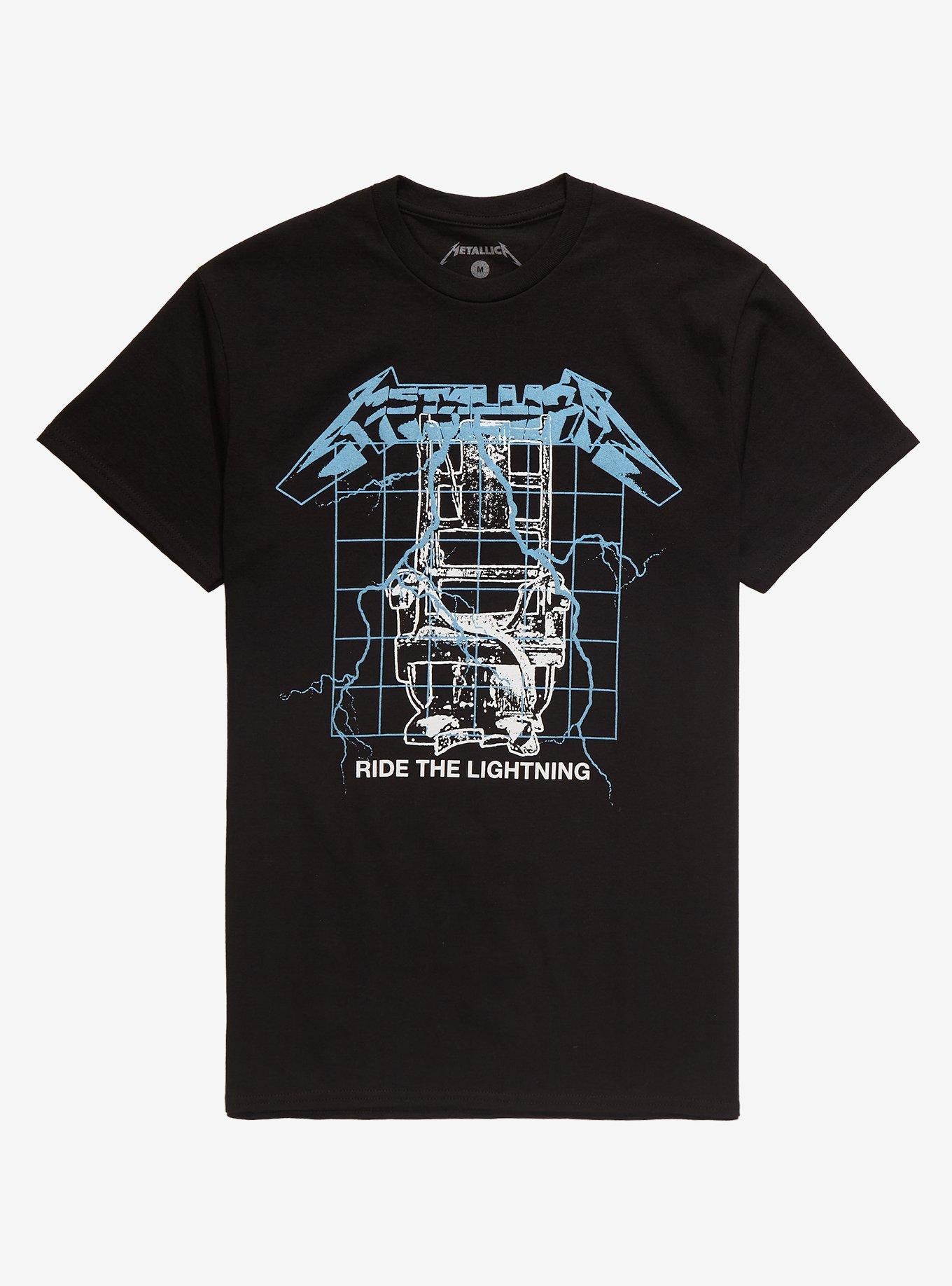 Metallica Ride The Lightning Puff Print T-Shirt | Trending Graphic Tee For Fans