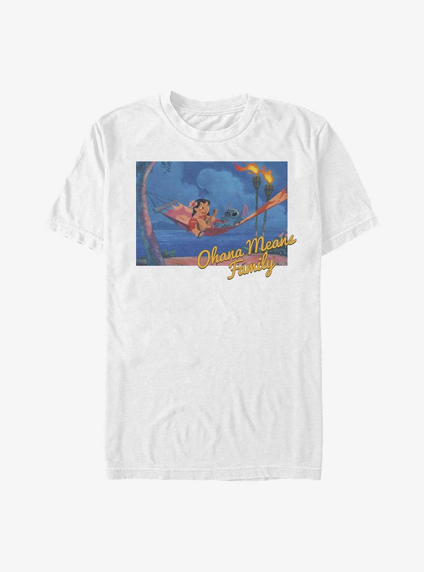 Disney Lilo & Stitch Ohana Hammock T-Shirt | Trending Graphic Tee For Fans