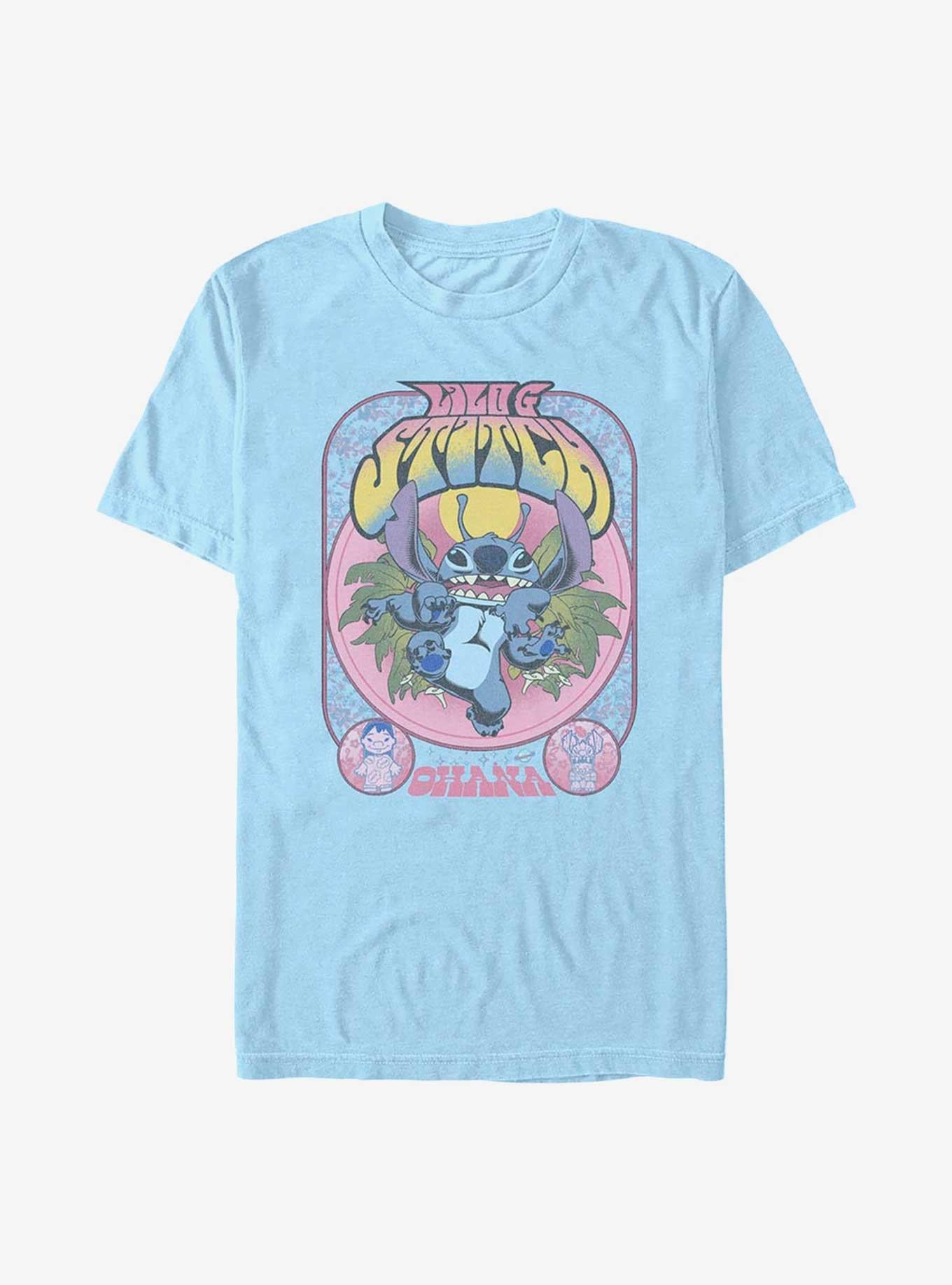 Disney Lilo & Stitch Psychadelic T-Shirt | Trending Graphic Tee For Fans