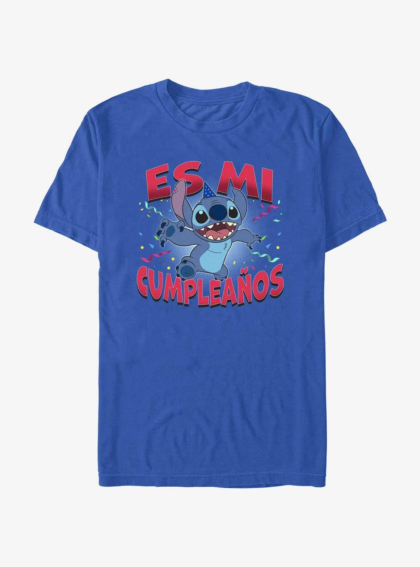 Disney Lilo & Stitch Spanish It's My Birthday T-Shirt | Trending Graphic Tee For Fans