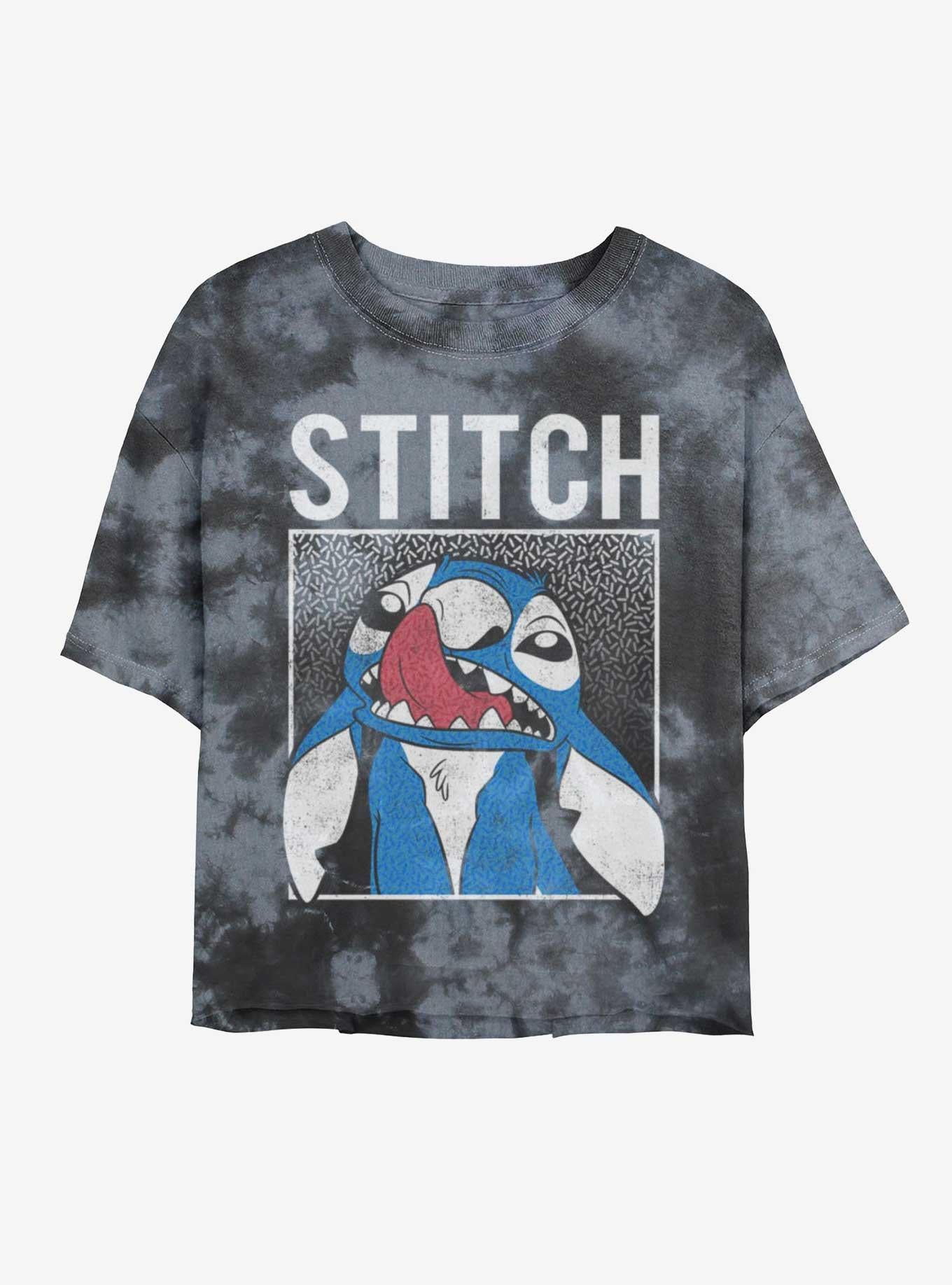 Disney Lilo & Stitch In My Head Tie-Dye Girls Crop T-Shirt | Trending Graphic Tee For Fans