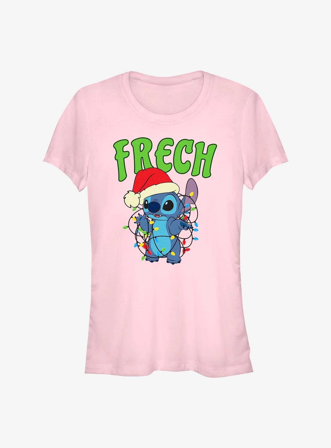 Disney Lilo & Stitch Frech Naughty in German Girls T-Shirt | Trending Graphic Tee For Fans