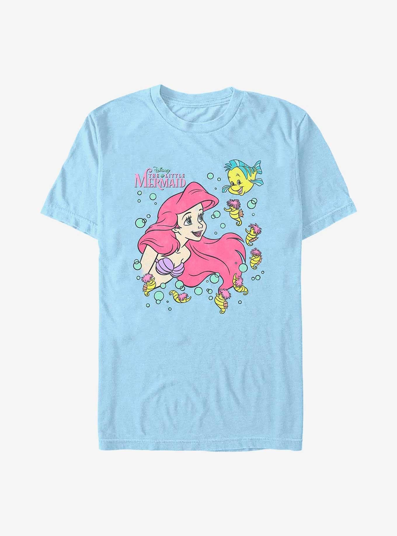 Disney The Little Mermaid Ariel, Flounder And Friends T-Shirt | Trending Graphic Tee For Fans
