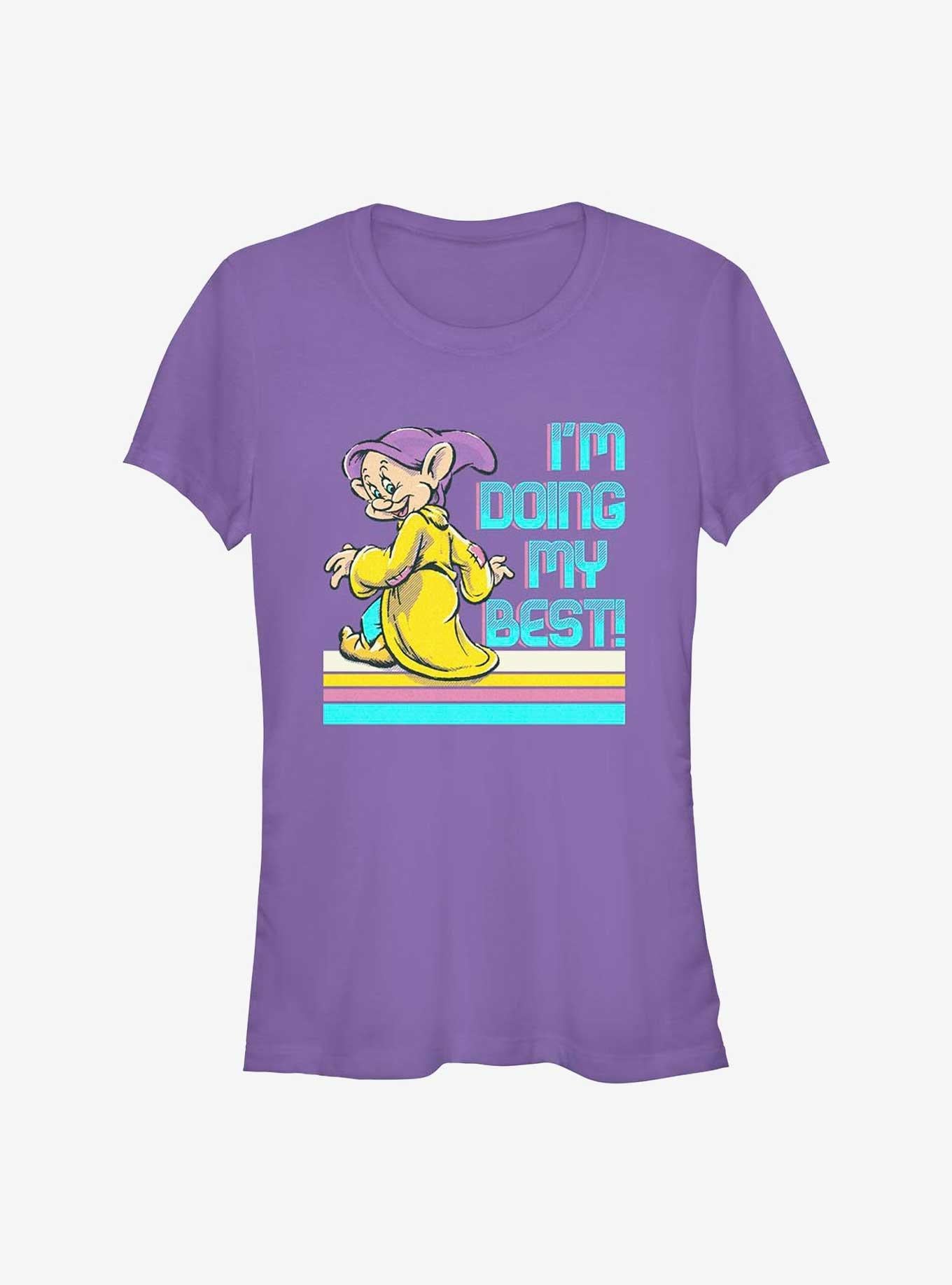 Disney Snow White and the Seven Dwarfs Best Dopey Can Girls T-Shirt | Trending Graphic Tee For Fans