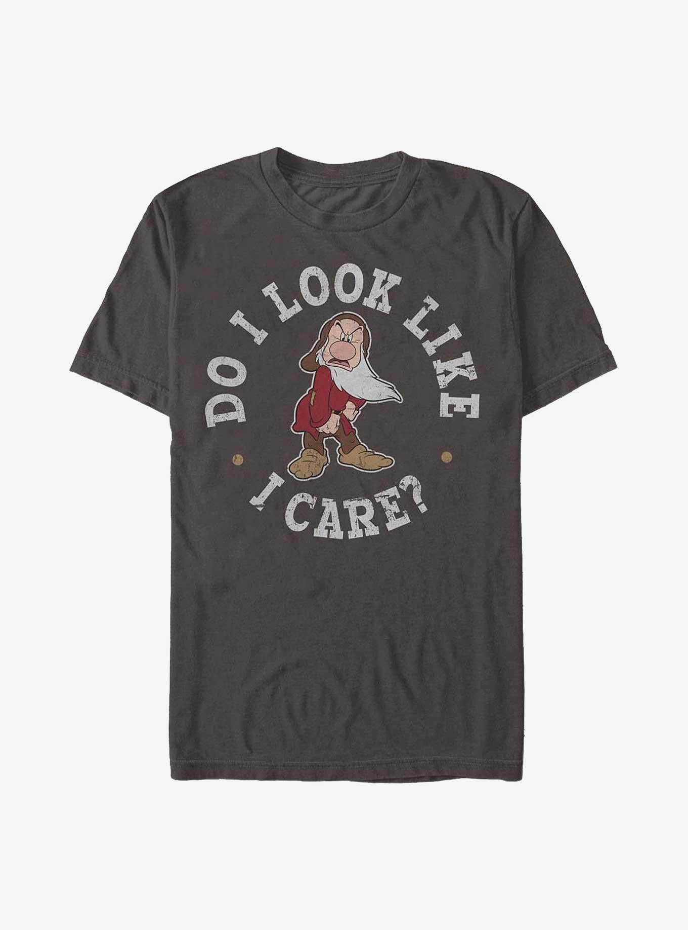 Disney Snow White and the Seven Dwarfs Grumpy Do I Care T-Shirt | Trending Graphic Tee For Fans
