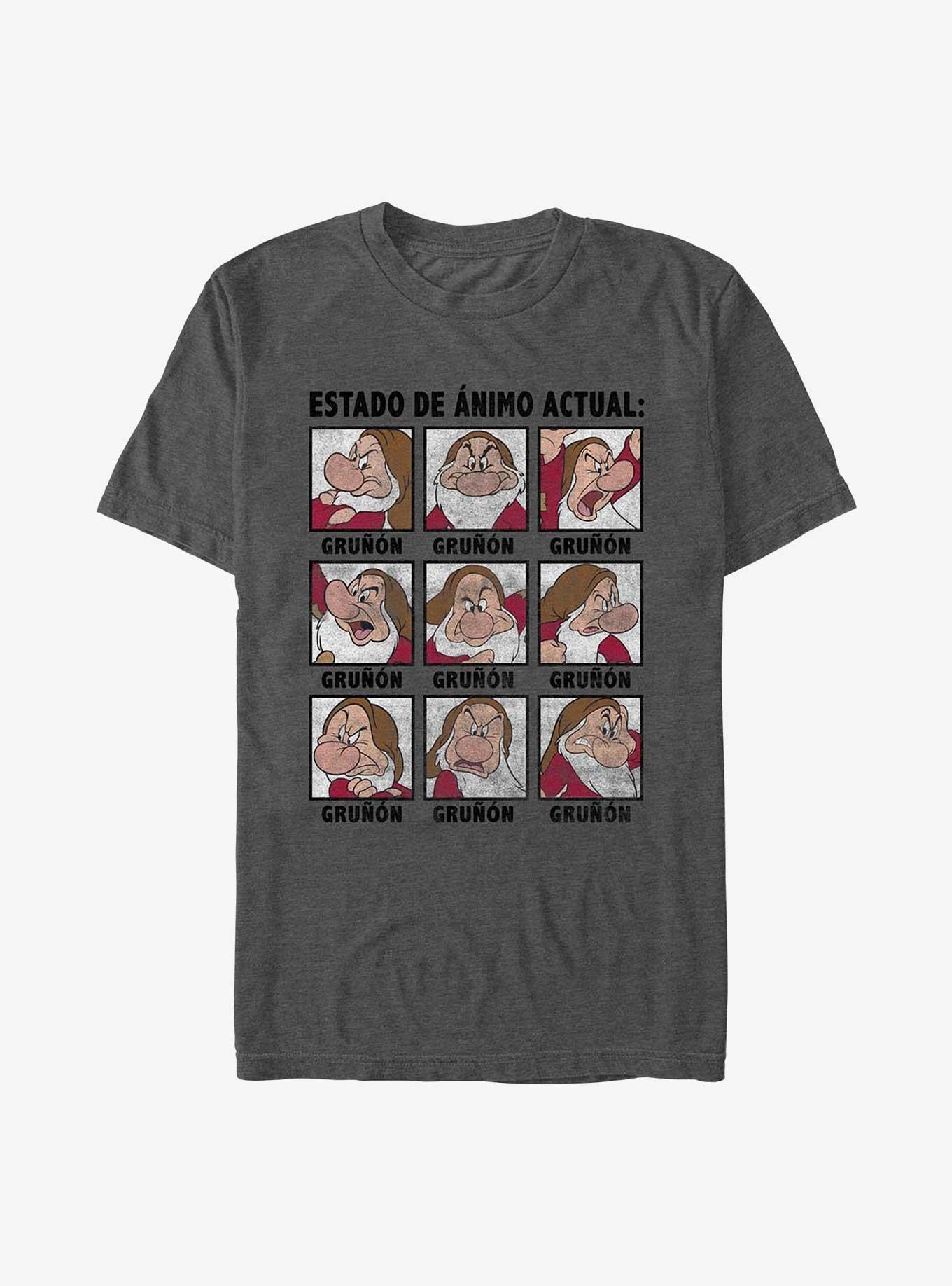 Disney Snow White and the Seven Dwarfs Spanish Grumpy T-Shirt | Trending Graphic Tee For Fans
