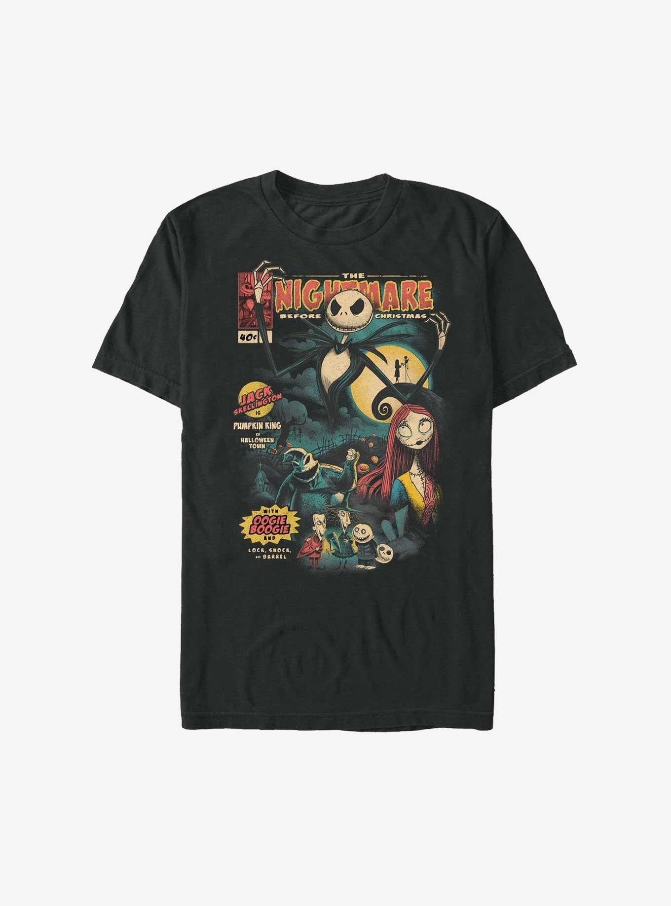 The Nightmare Before Christmas Comic Cover T-Shirt | Trending Graphic Tee For Fans