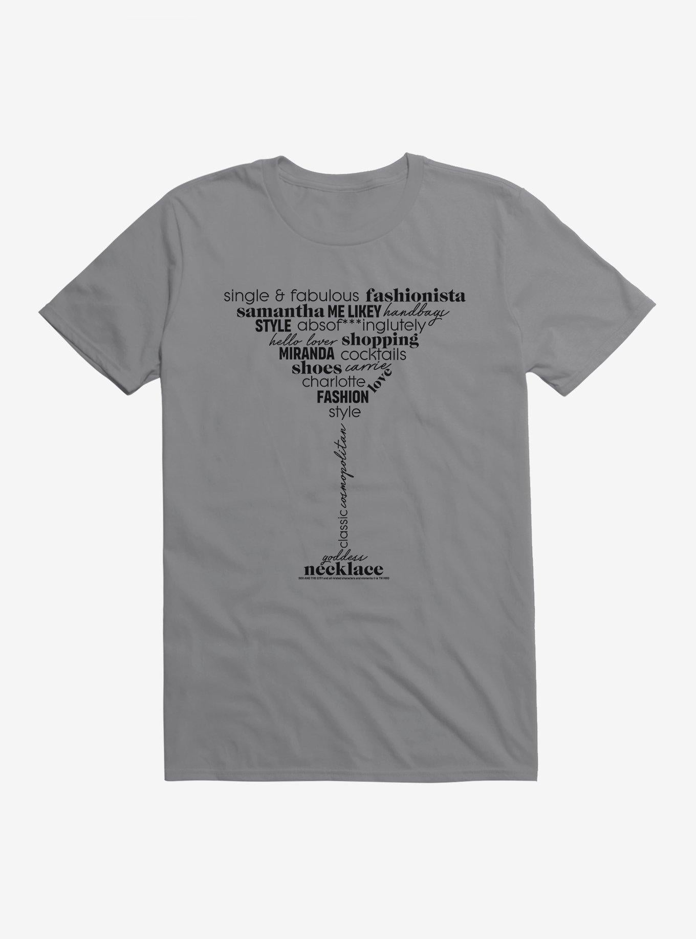 Sex And The City Martini Glass T-Shirt | Trending Graphic Tee For Fans