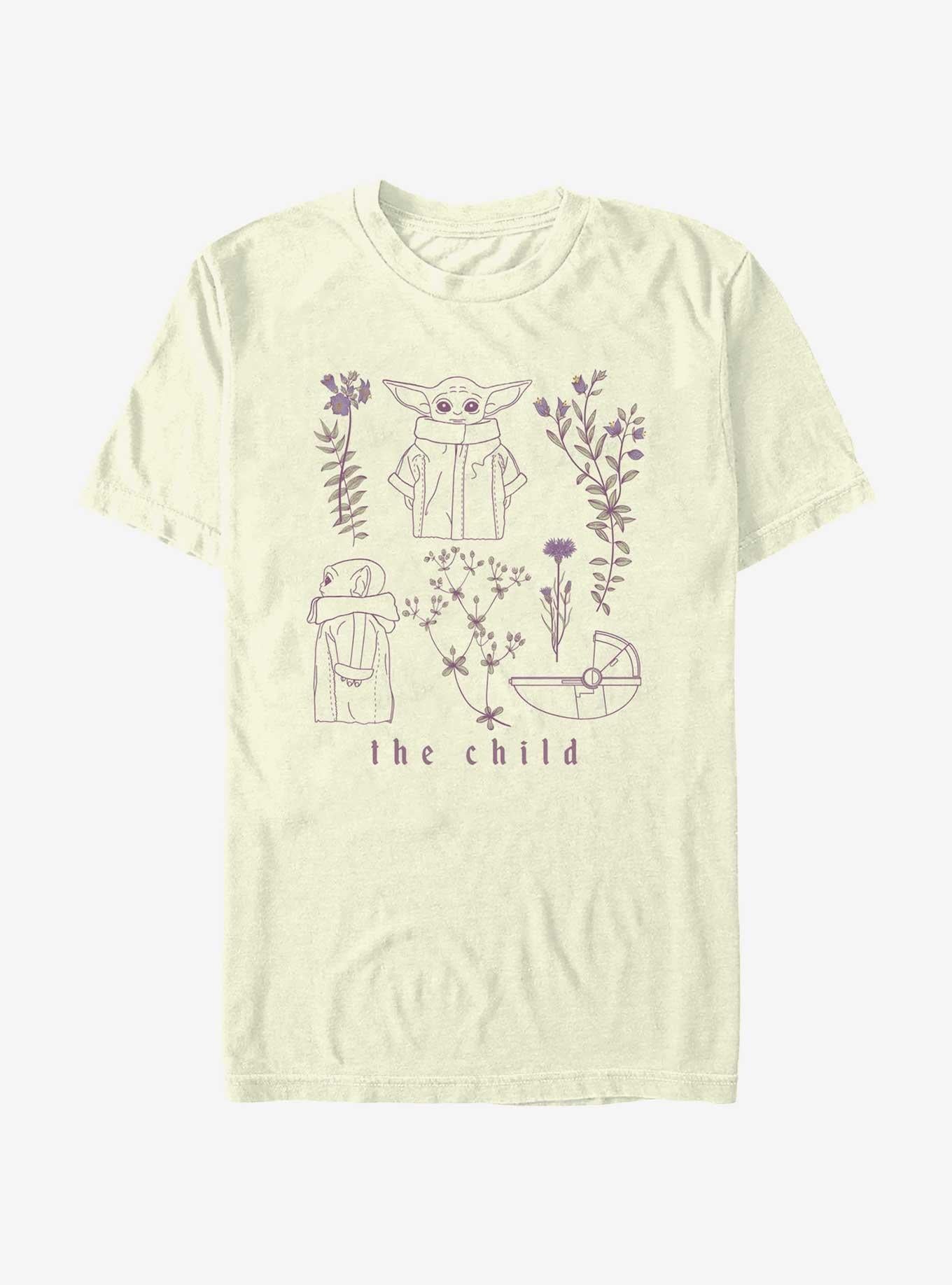 Star Wars The Mandalorian The Child Botanical T-Shirt | Trending Graphic Tee For Fans