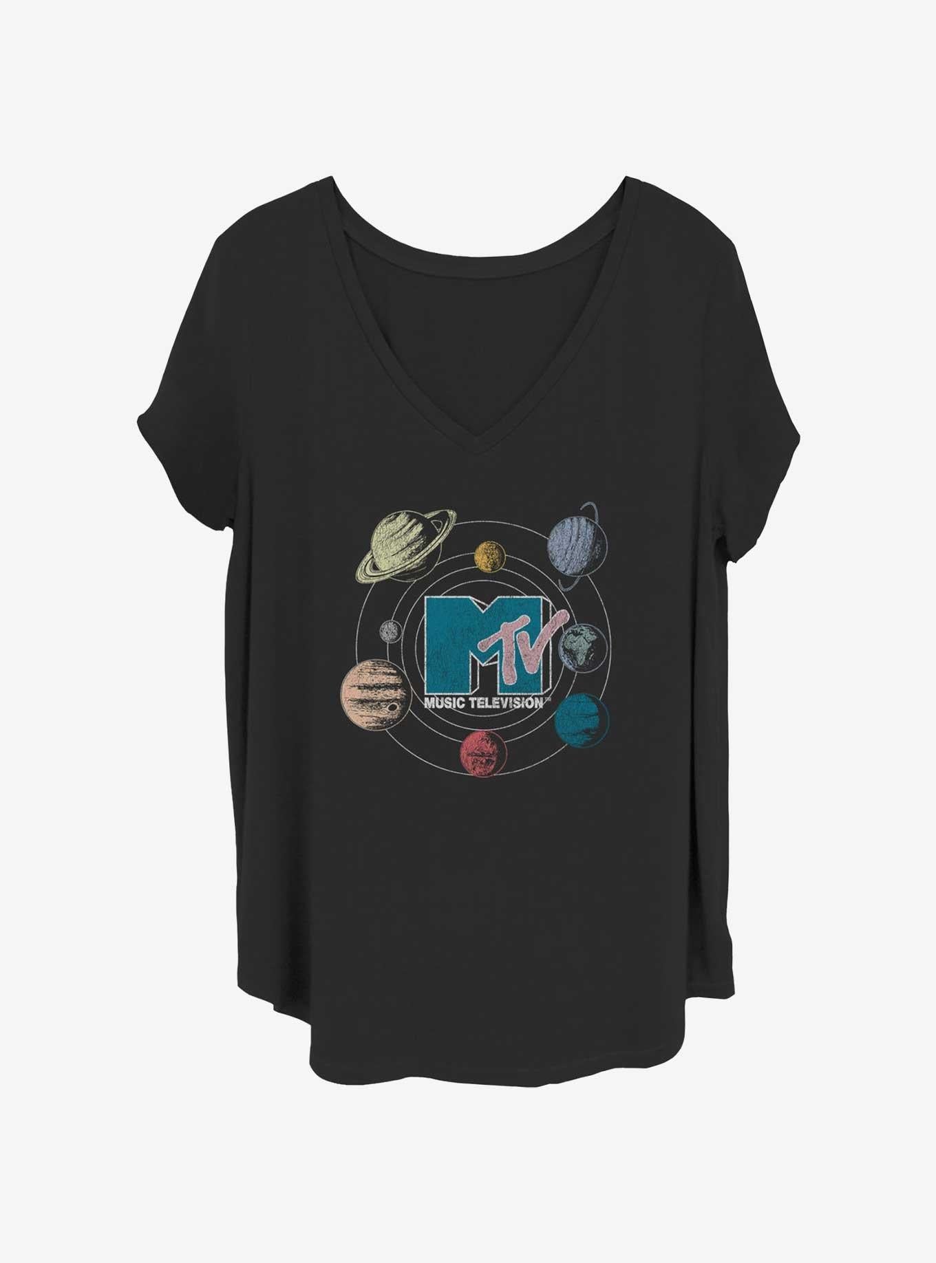 MTV Planets Logo Girls Plus Size T-Shirt | Trending Graphic Tee For Fans