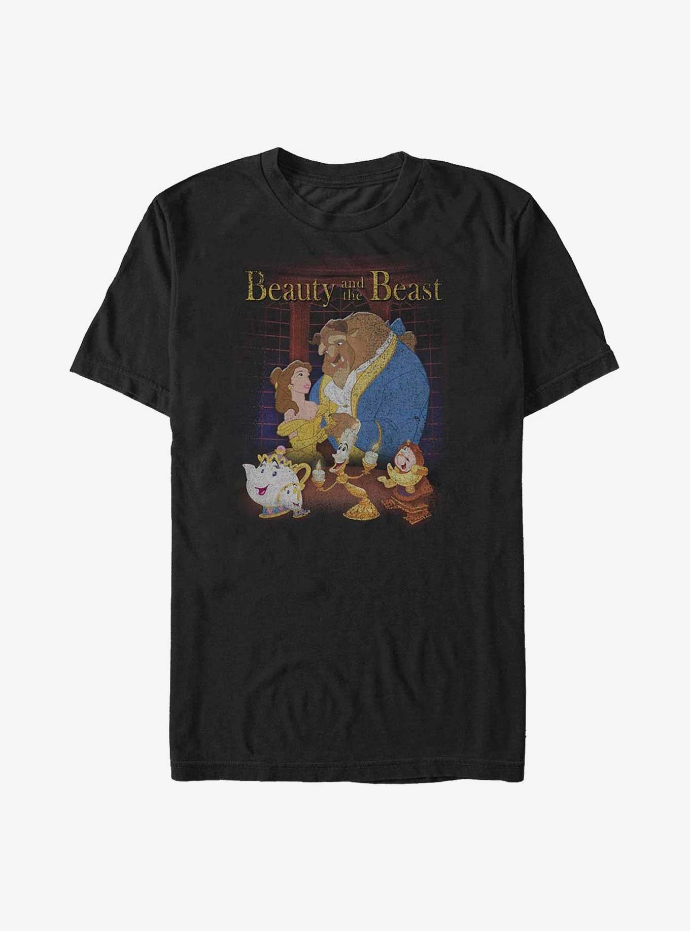 Disney Beauty and the Beast Classic Movie Poster T-Shirt | Trending Graphic Tee For Fans