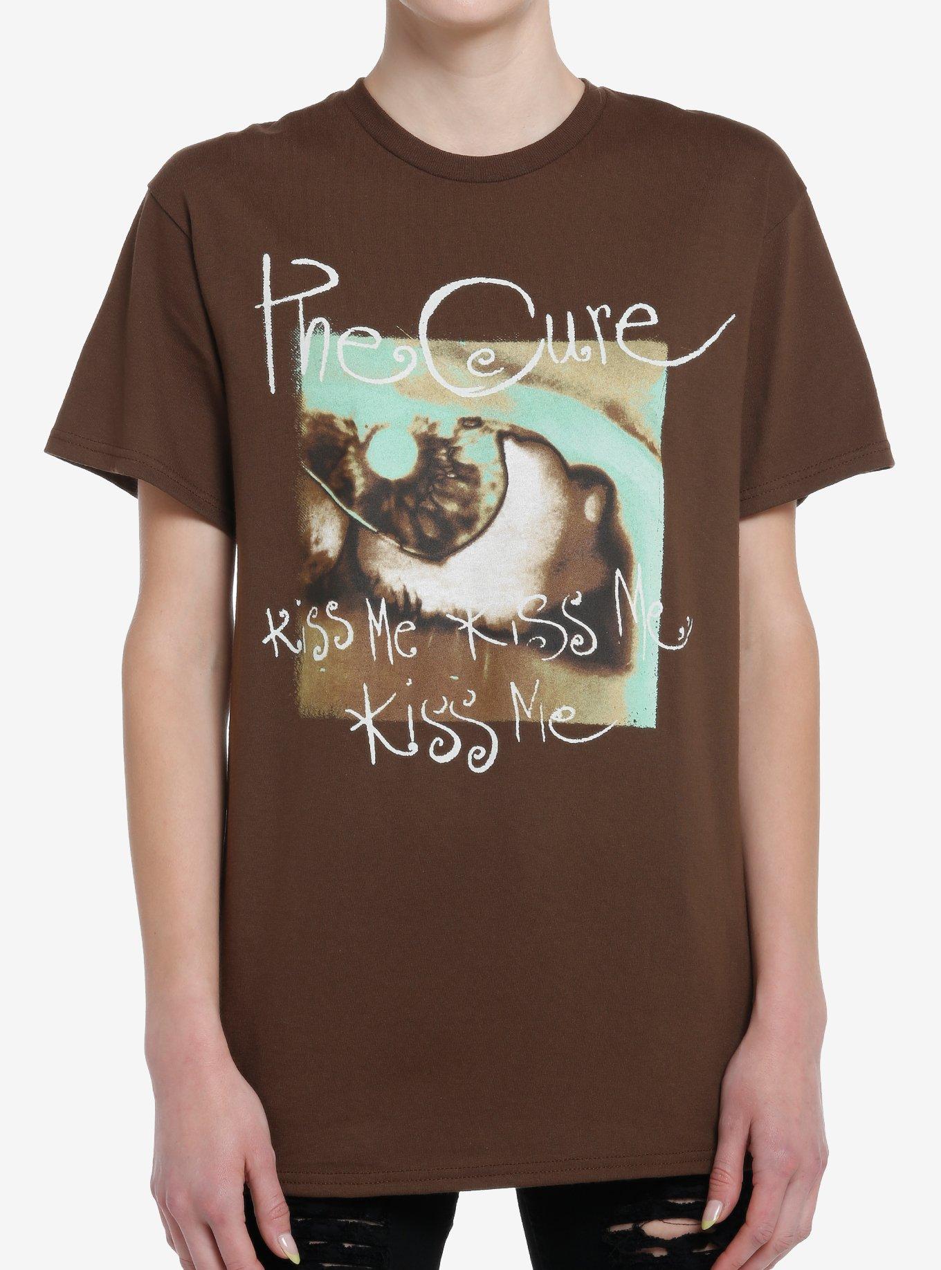 The Cure Kiss Me Kiss Me Kiss Me Album Cover Boyfriend Fit Girls T-Shirt | Trending Graphic Tee For Fans