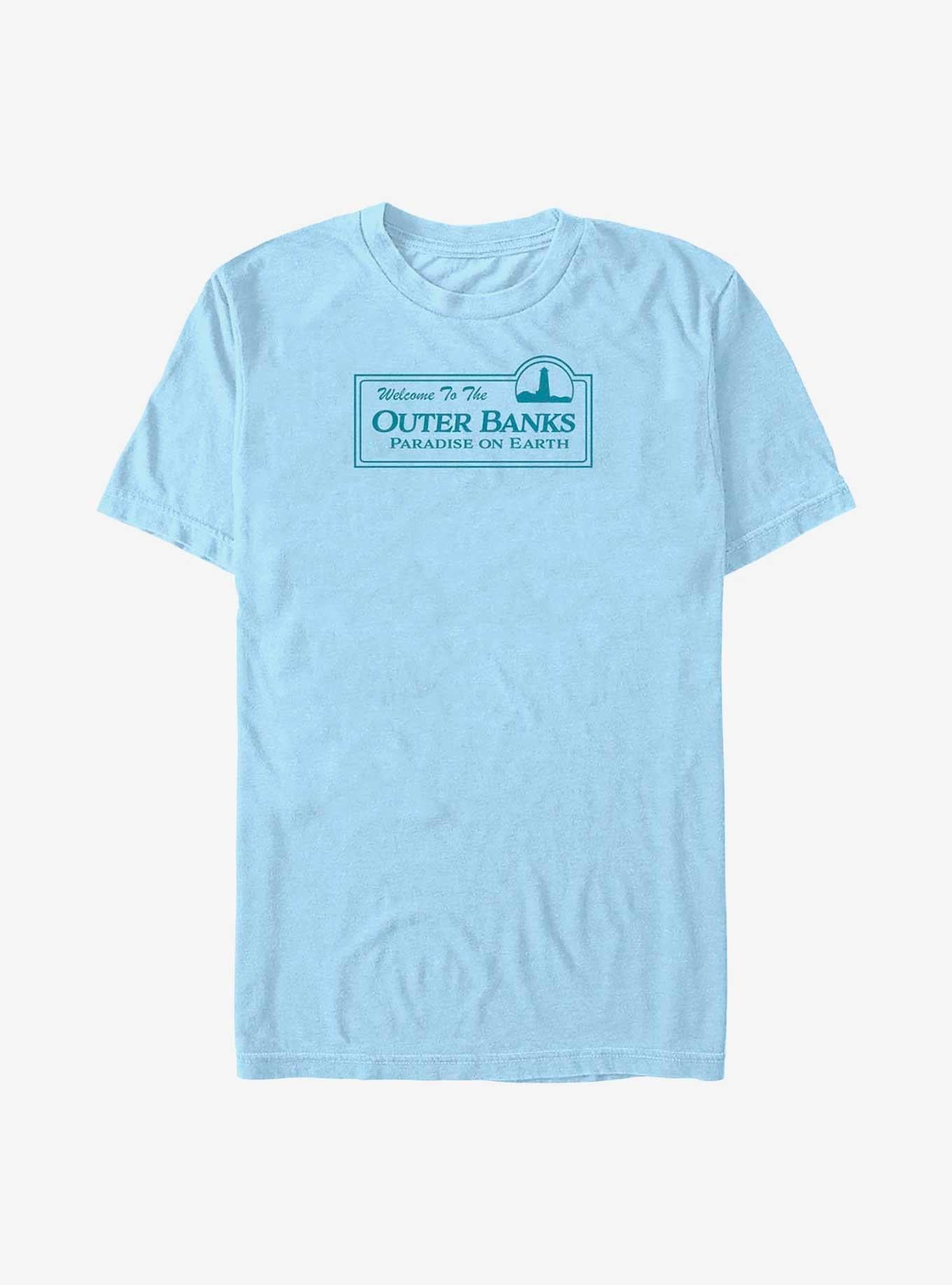 Outer Banks Paradise On Earth Welcome Sign T-Shirt | Trending Graphic Tee For Fans