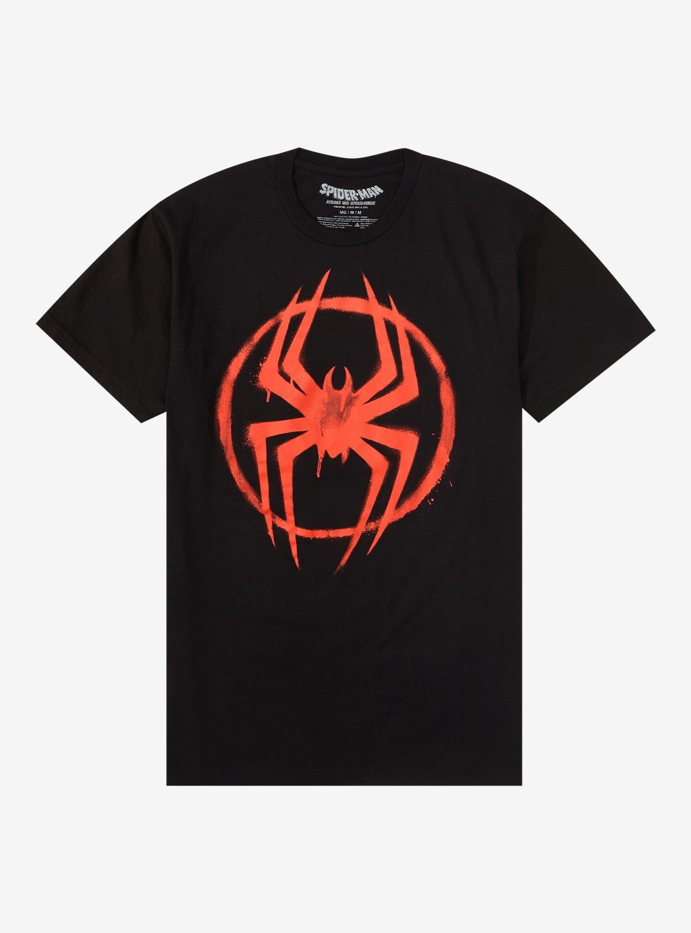 Marvel Spider-Man Across The Spider-Verse Miles Logo T-Shirt | Trending Graphic Tee For Fans
