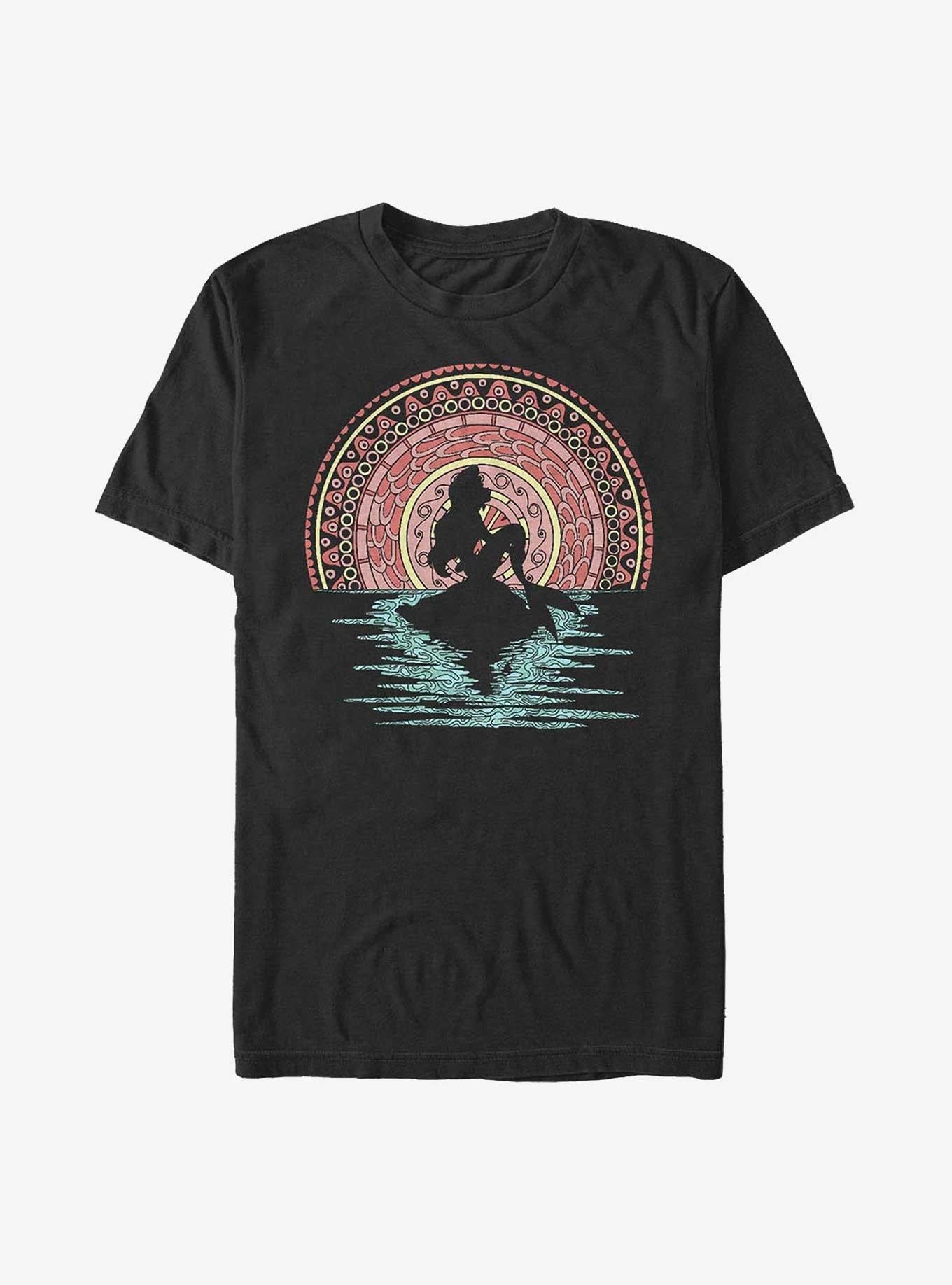 Disney The Little Mermaid Henna Sunset Ariel T-Shirt | Trending Graphic Tee For Fans