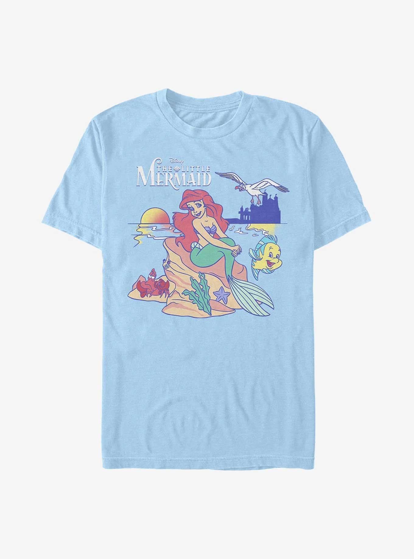 Disney The Little Mermaid Seaside Besties Logo T-Shirt | Trending Graphic Tee For Fans