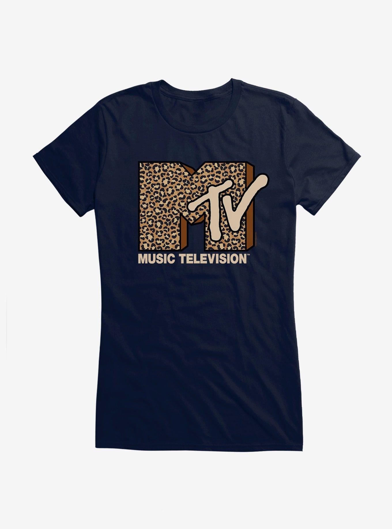 MTV Leopard Logo Girls T-Shirt | Trending Graphic Tee For Fans