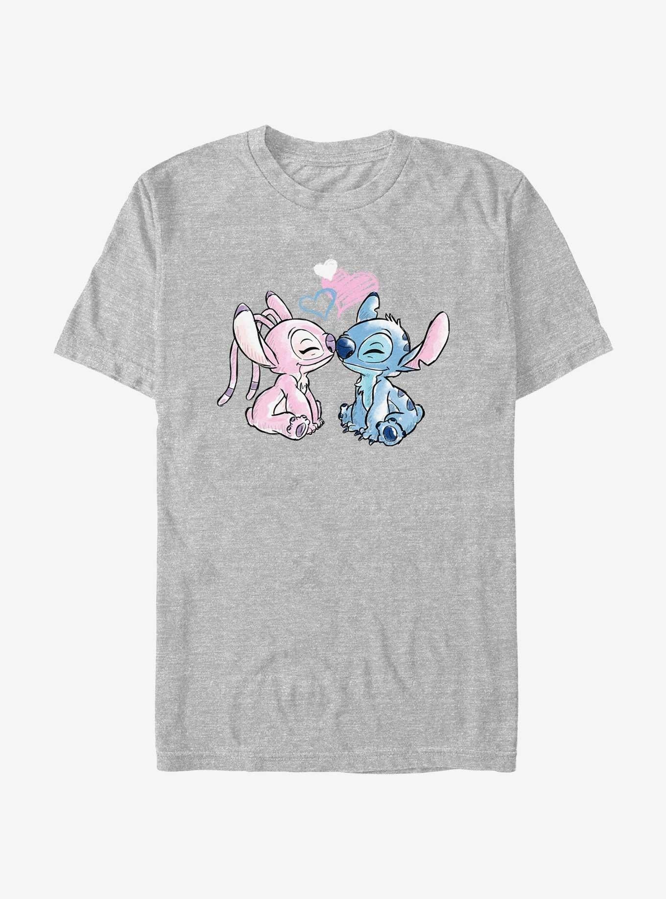 Disney Lilo & Stitch Angel Loves Stitch T-Shirt | Trending Graphic Tee For Fans