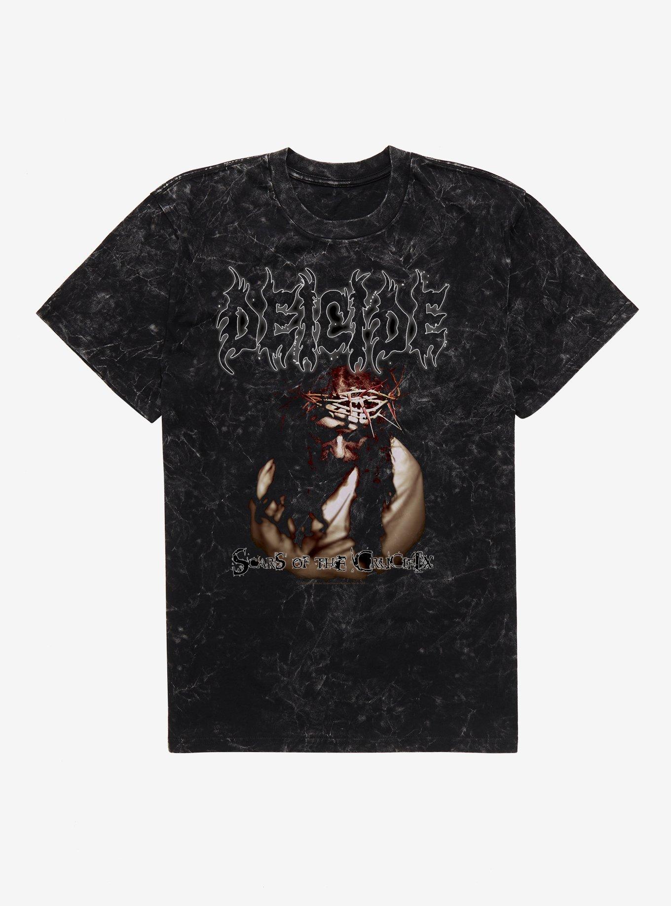 Deicide Scars Of The Crucifix Mineral Wash T-Shirt | Trending Graphic Tee For Fans