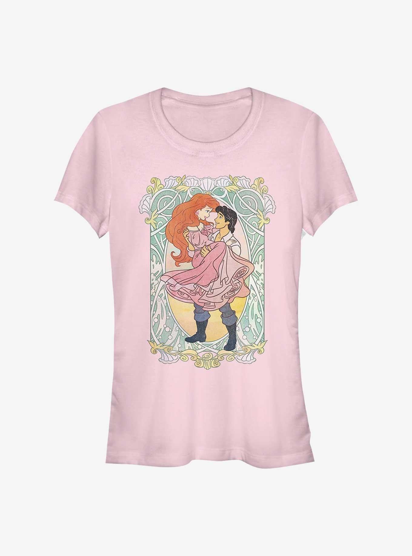 Disney The Little Mermaid Ariel and Eric Ever After Girls T-Shirt | Trending Graphic Tee For Fans