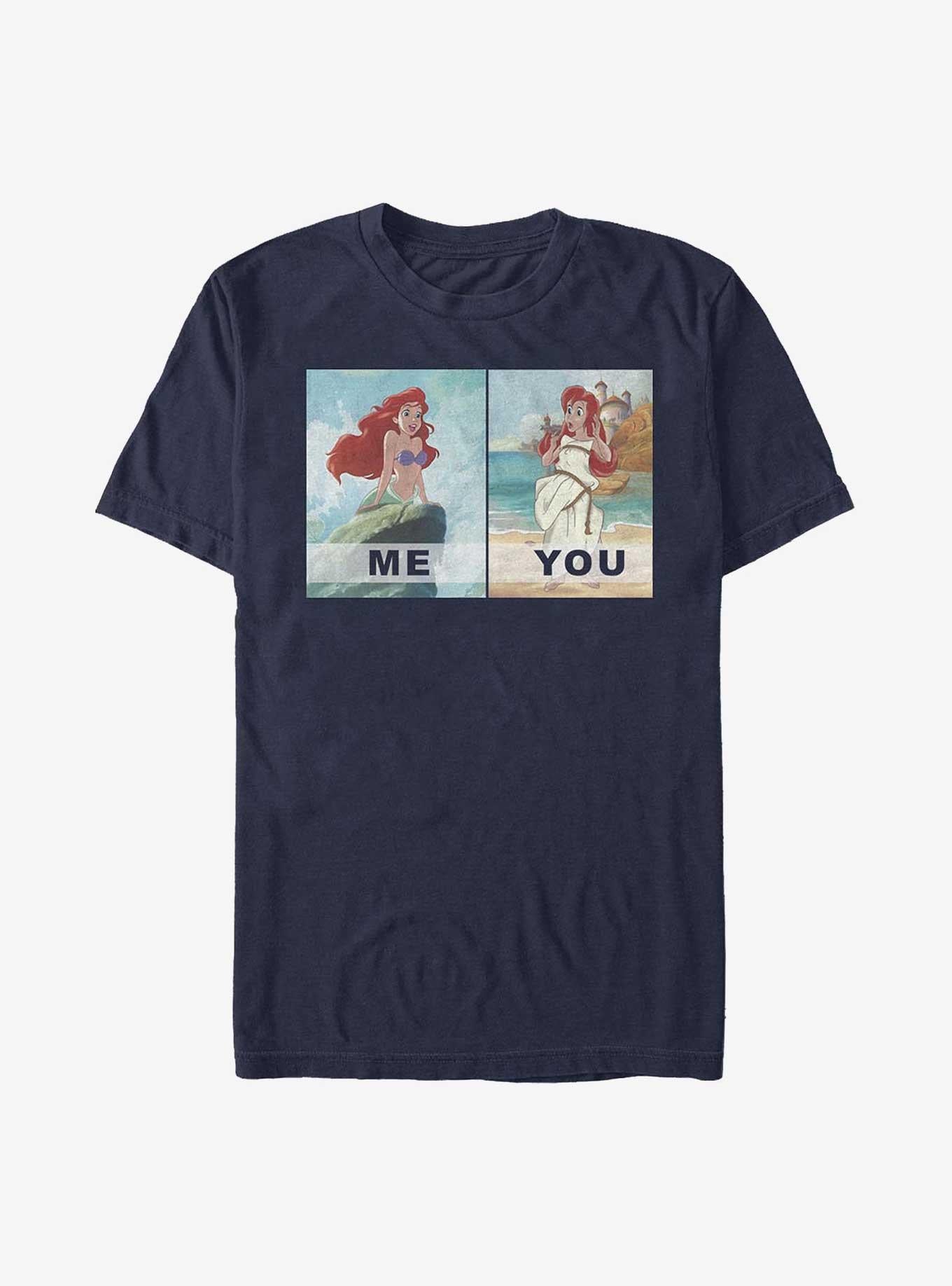 Disney The Little Mermaid Me vs. You T-Shirt | Trending Graphic Tee For Fans