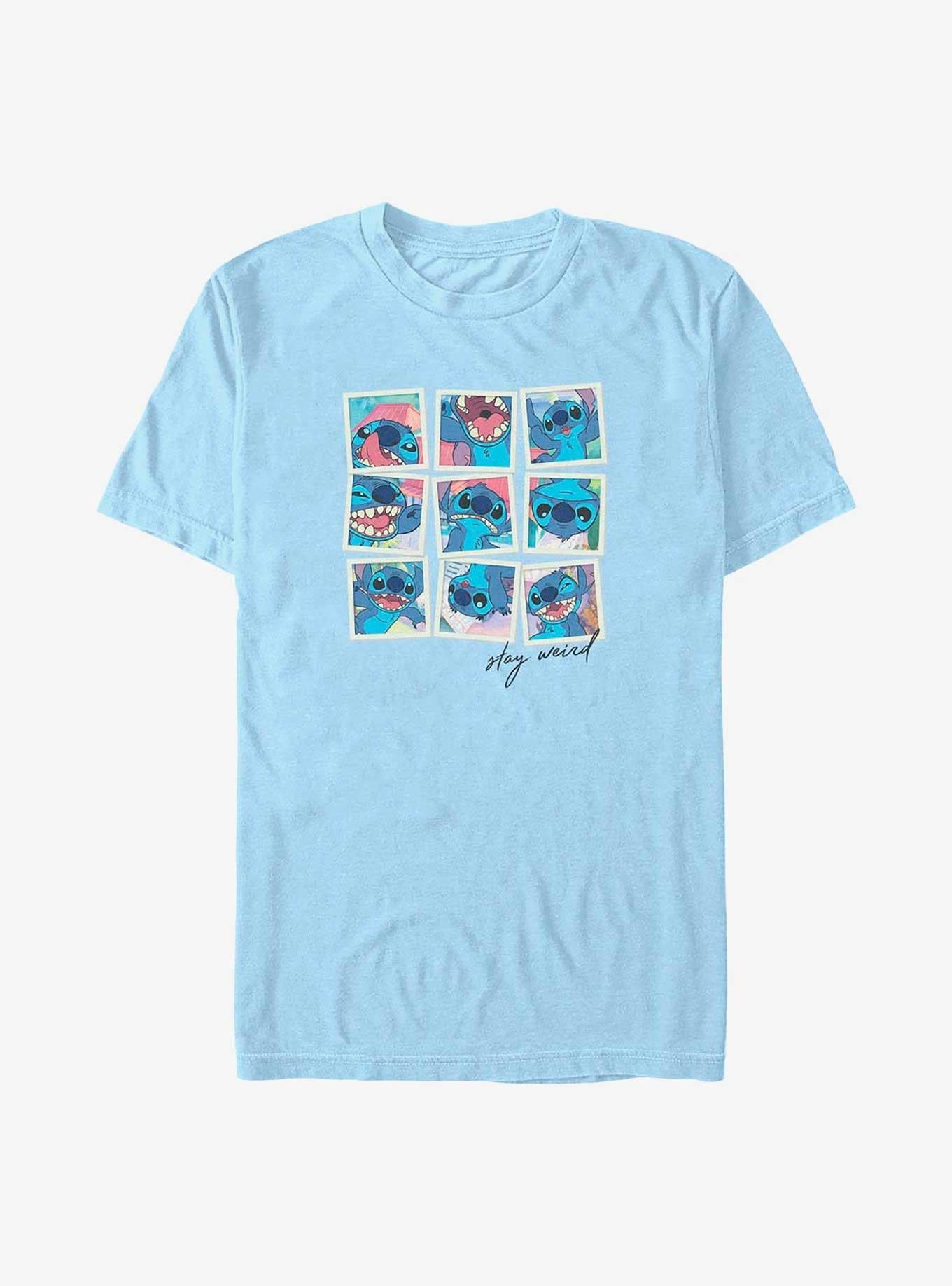 Disney Lilo & Stitch Stay Weird Stitch Grid T-Shirt | Trending Graphic Tee For Fans